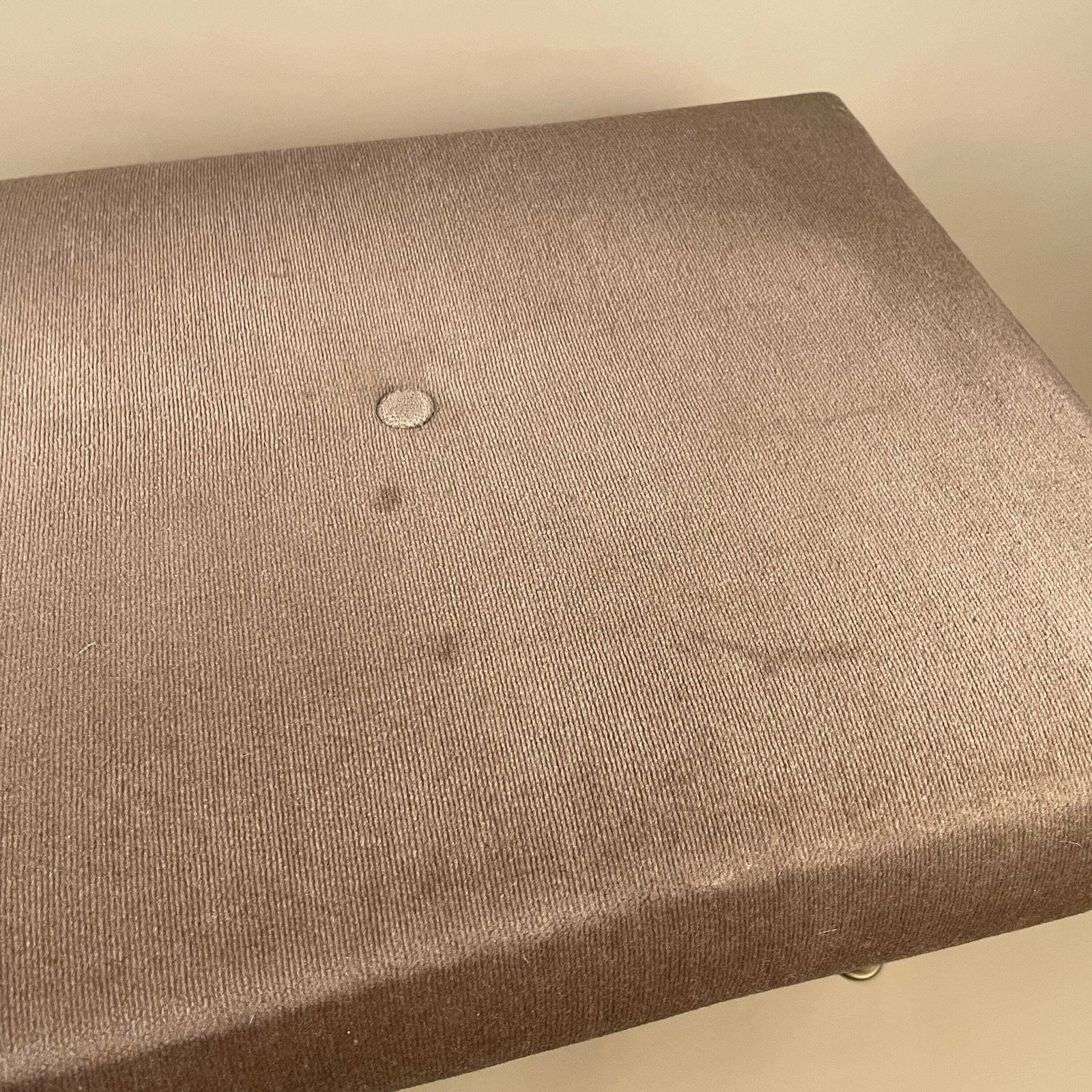 photo furniture Antique Velvet Wooden Stool Wood Cottage Furniture Rectangle Taupe Hallway Farmhouse Seat 33x47x36cm Footstool Foot Retro Pin Legs