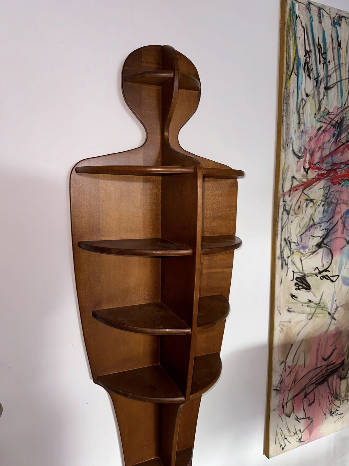 Vintage Shelf In The Shape Of A Person photo for sale