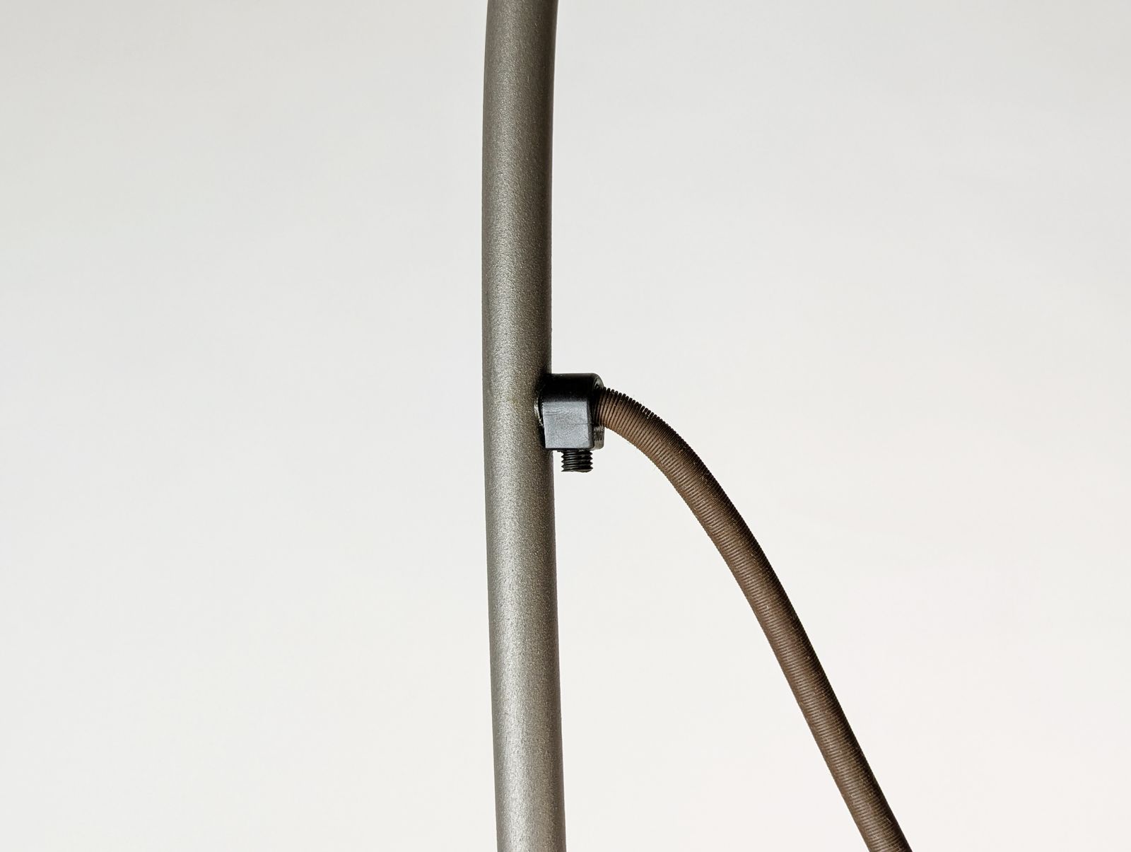 Grey Metal 1980 90s Post Modern Floor Lamp In The Style Of A. Mendini photo vintage