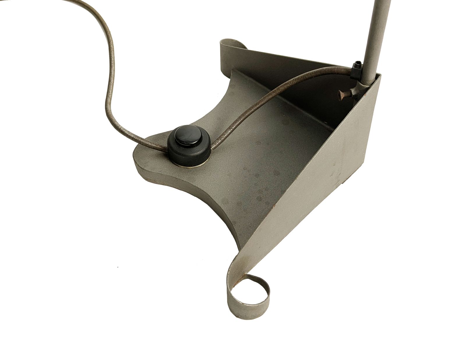 Lighting Grey Metal 1980 90s Post Modern Floor Lamp In The Style Of A. Mendini photo