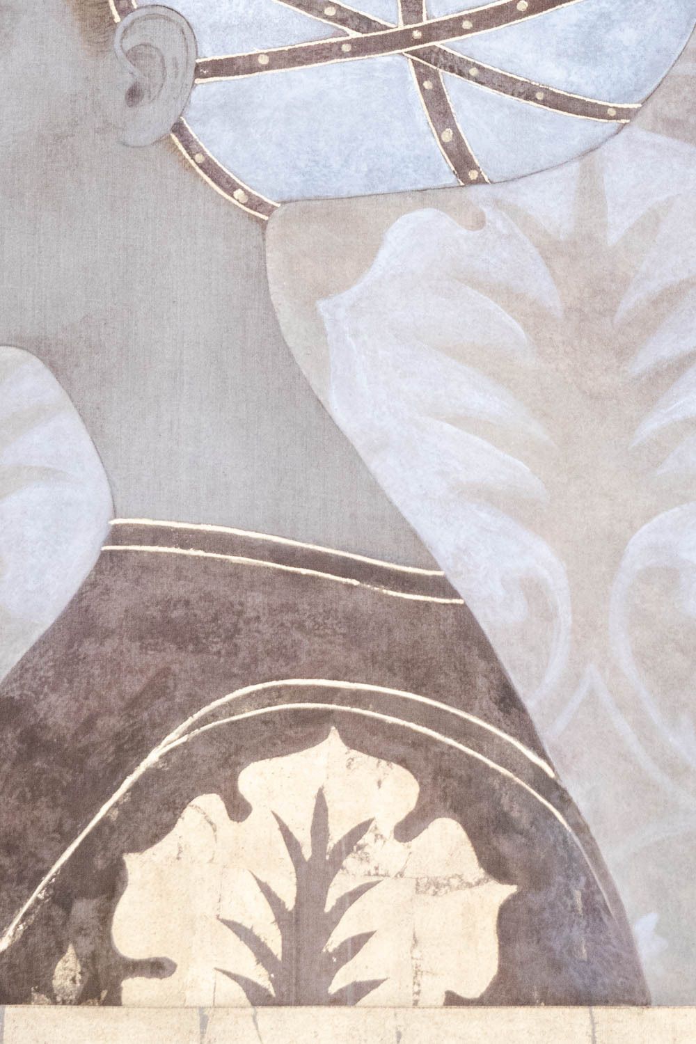 Painted Canvas Representing An Italian Noble Woman. Contemporary. photo Art