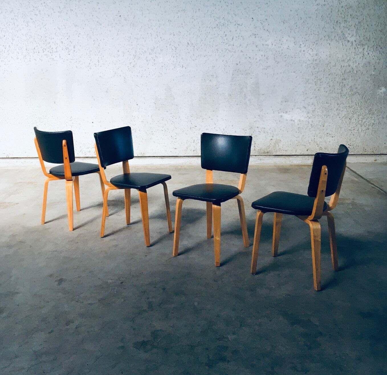 photo buy 1950's Mcm Dutch Design Dining Chairs By Cor Alons For Gouda Den Boer