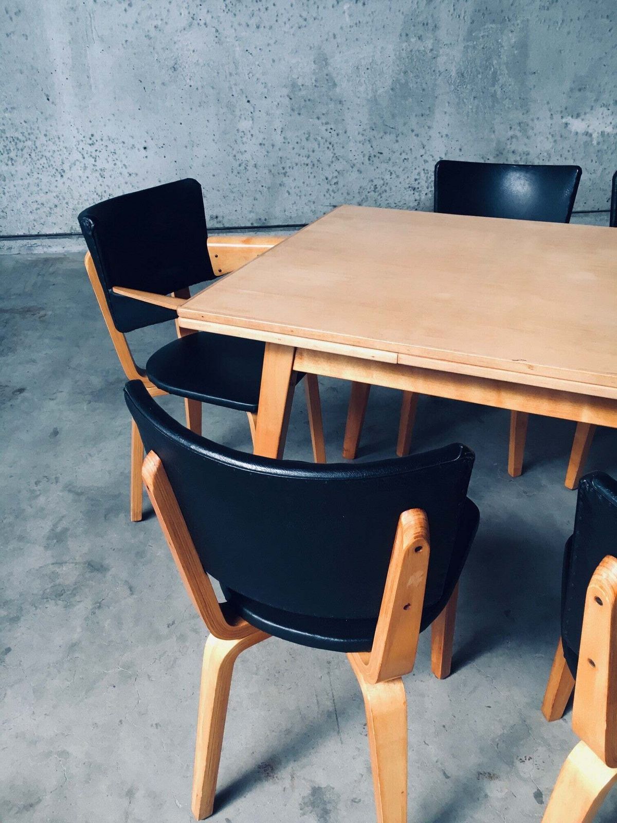 photo vintage 1950's Mcm Dutch Design Dining Chairs By Cor Alons For Gouda Den Boer
