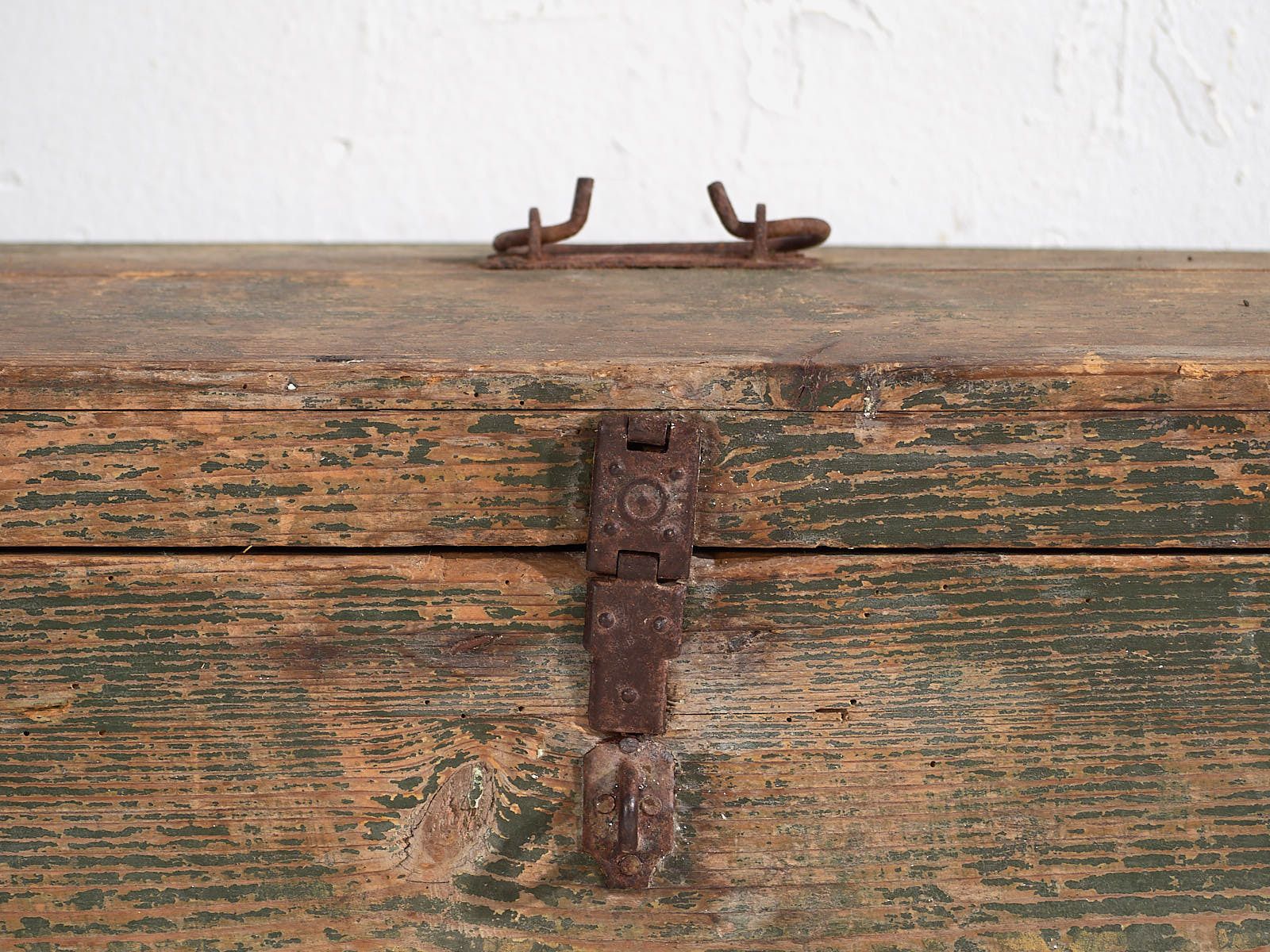 photo for sale Small Antique Chest In Shades Of Green (C.1920) #78