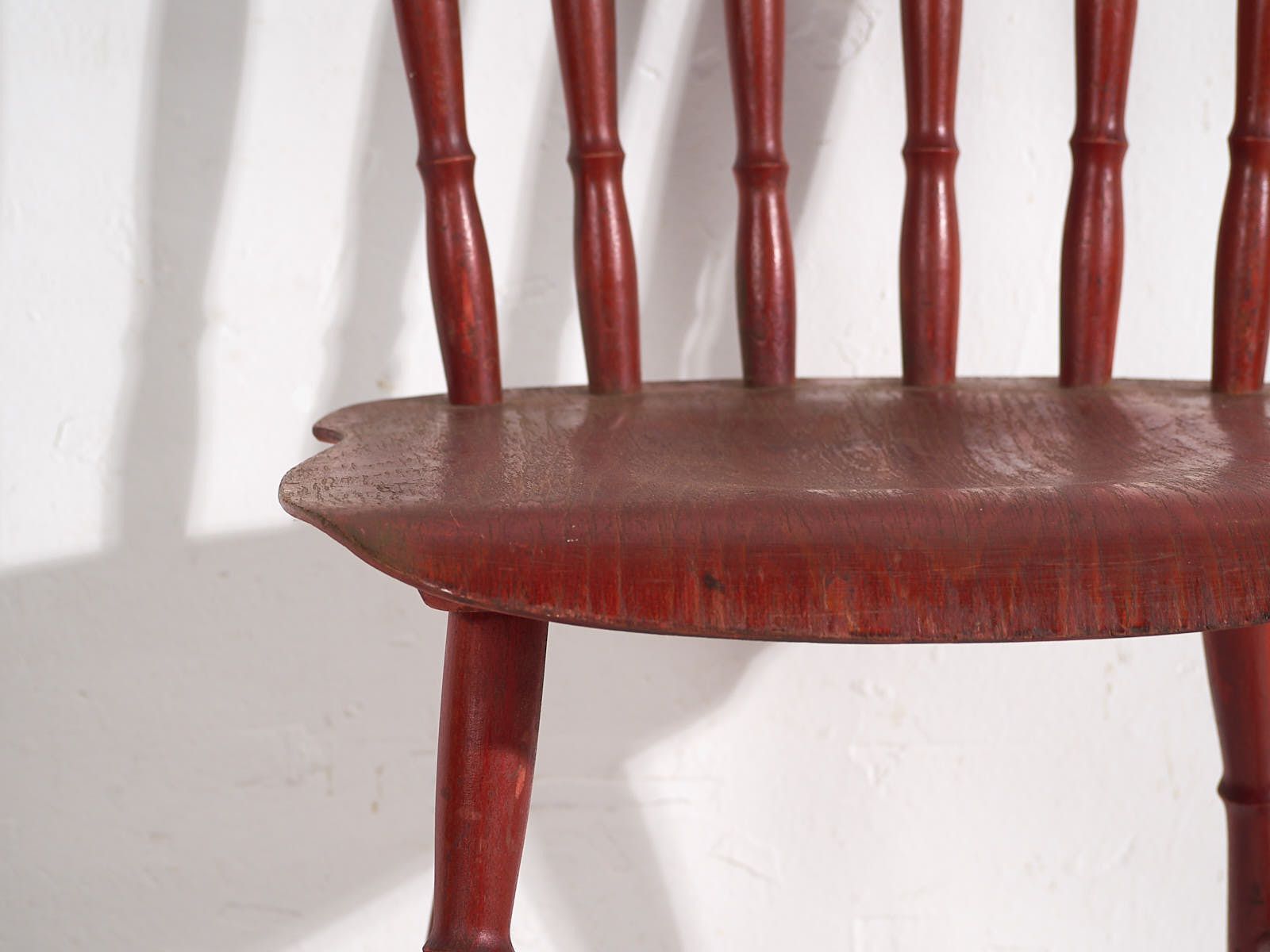 Furniture Antique Red Windsor Style Chair (C.1920) photo
