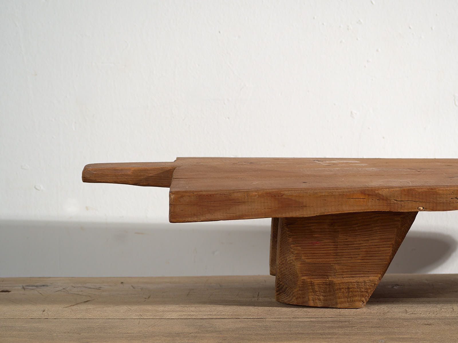 Table d'appoint d'époque en bois massif (vers 1920) #17 photo vintage