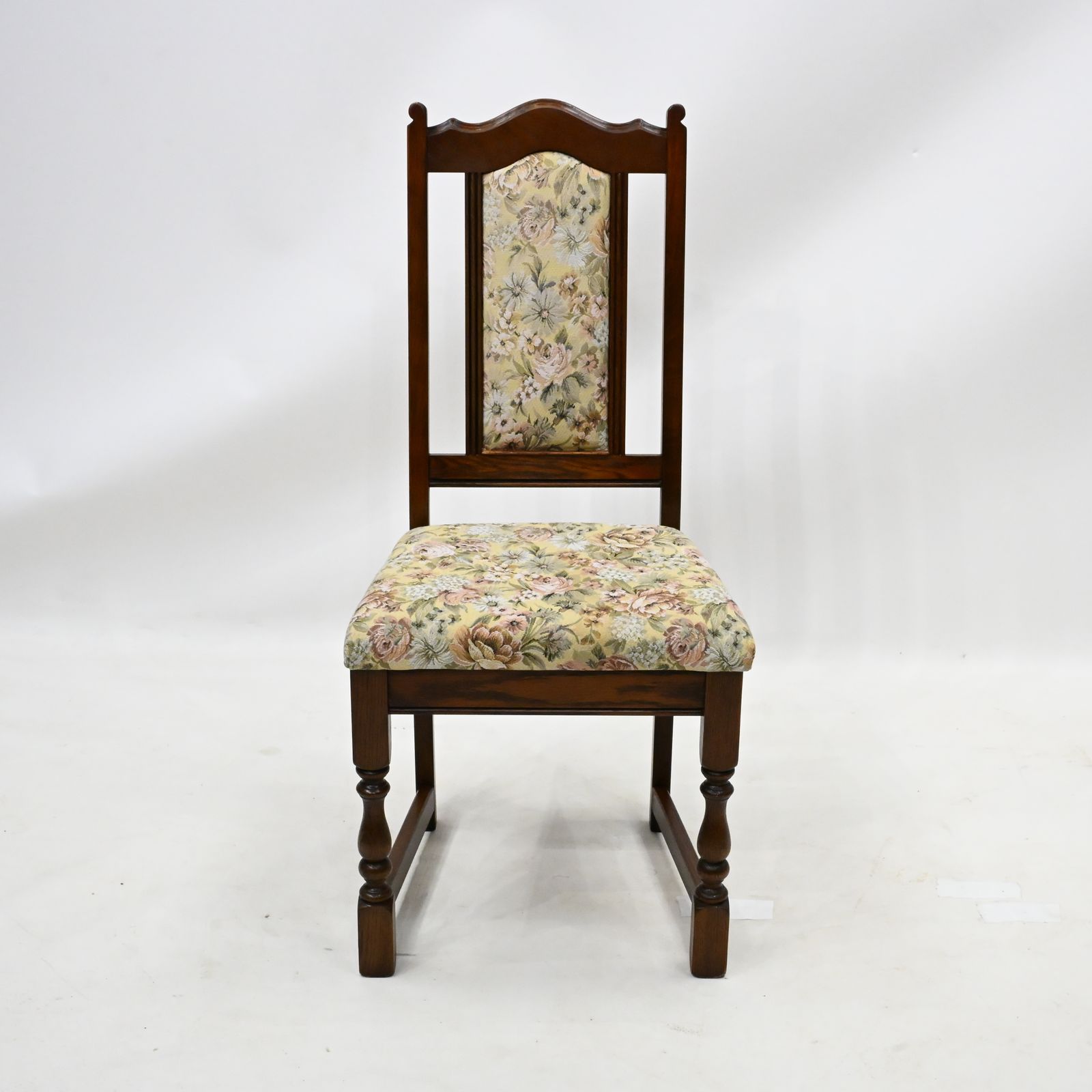 427.0 4 Old Charm Oak Dining Chairs Lancaster Range Tudor Brown Finish Free* Delivery photo