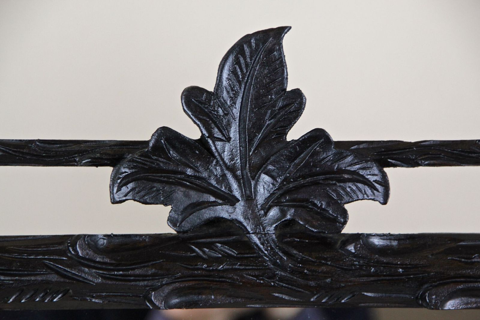 19th Century Rustic Black Forest Mirror, Hand Carved, Austria, Circa 1880 photo 1200.0