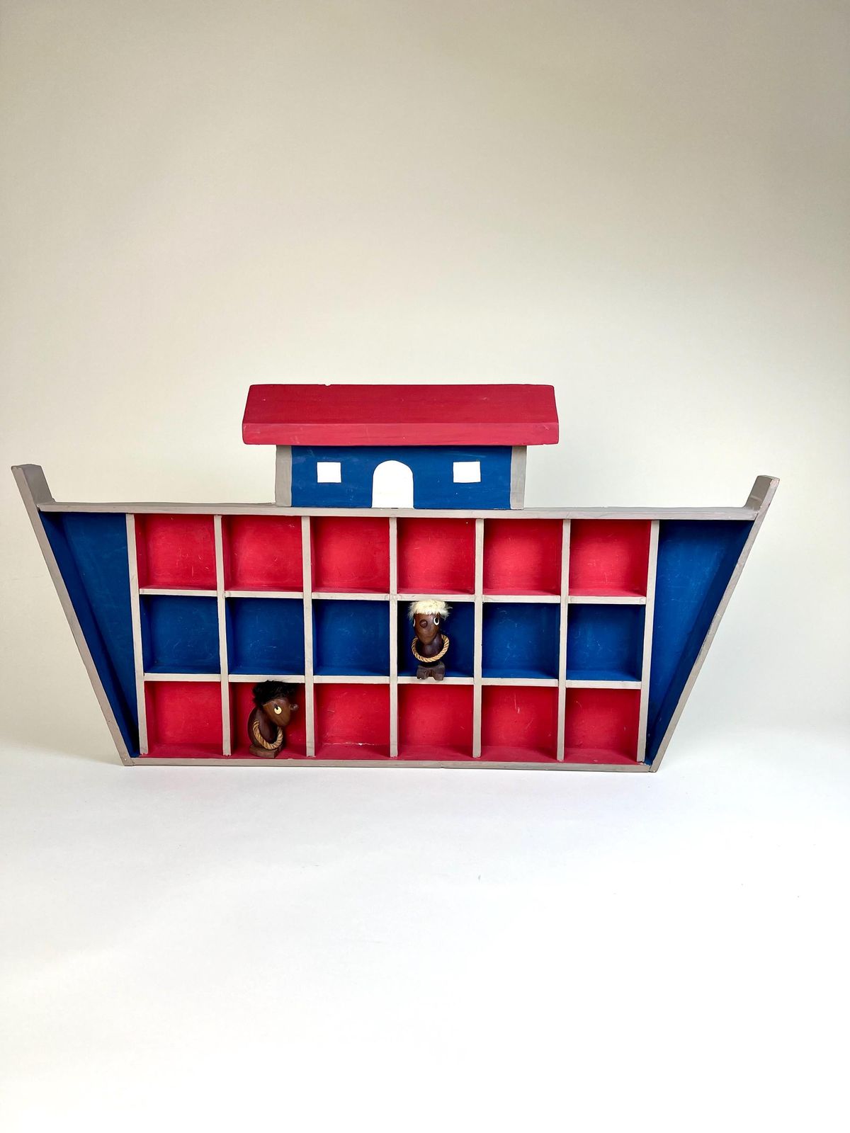 Vintage Curio Display Shelf, Handmade Nautical Themed Curio Display Case, Knick Knack Display Shelf, Lego Shelf Display, Toy Storage Unit photo furniture