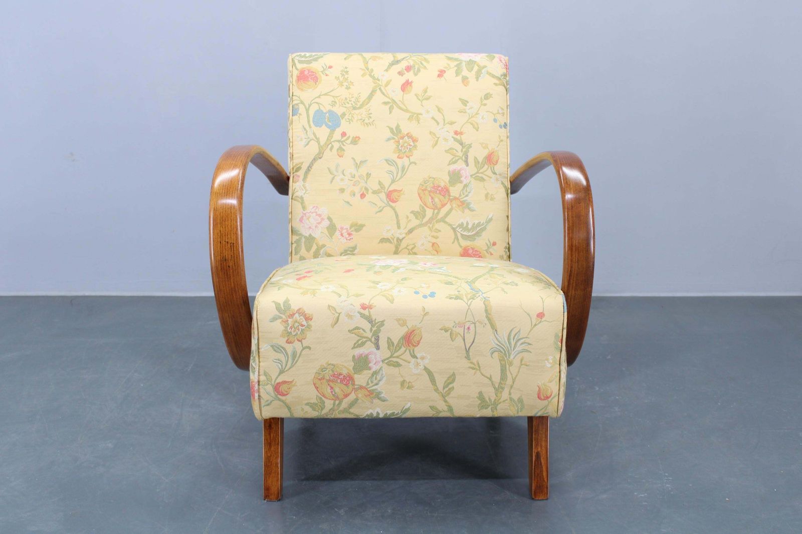 1950s Refurbished Jindrich Halabala  Armchair, Czechoslovakia photo for sale