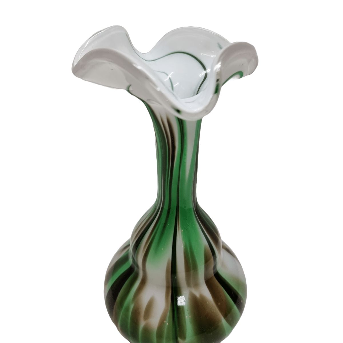 Rare Italian Design Vase Made With Opaline Glass. 1970s photo for sale