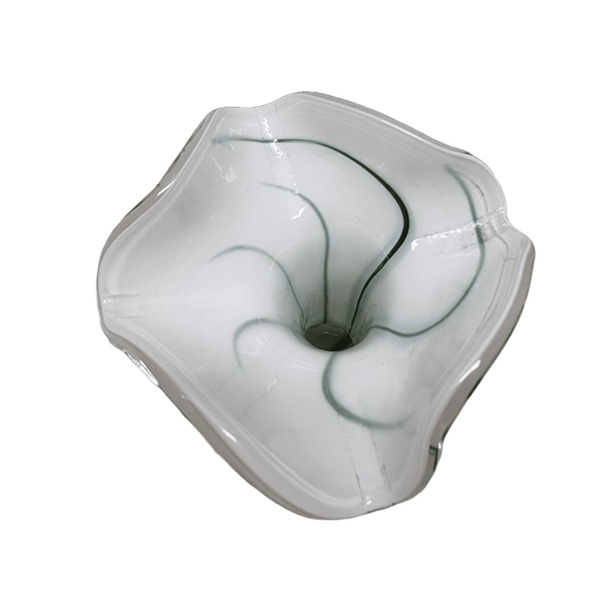 Rare Italian Design Vase Made With Opaline Glass. 1970s photo buy