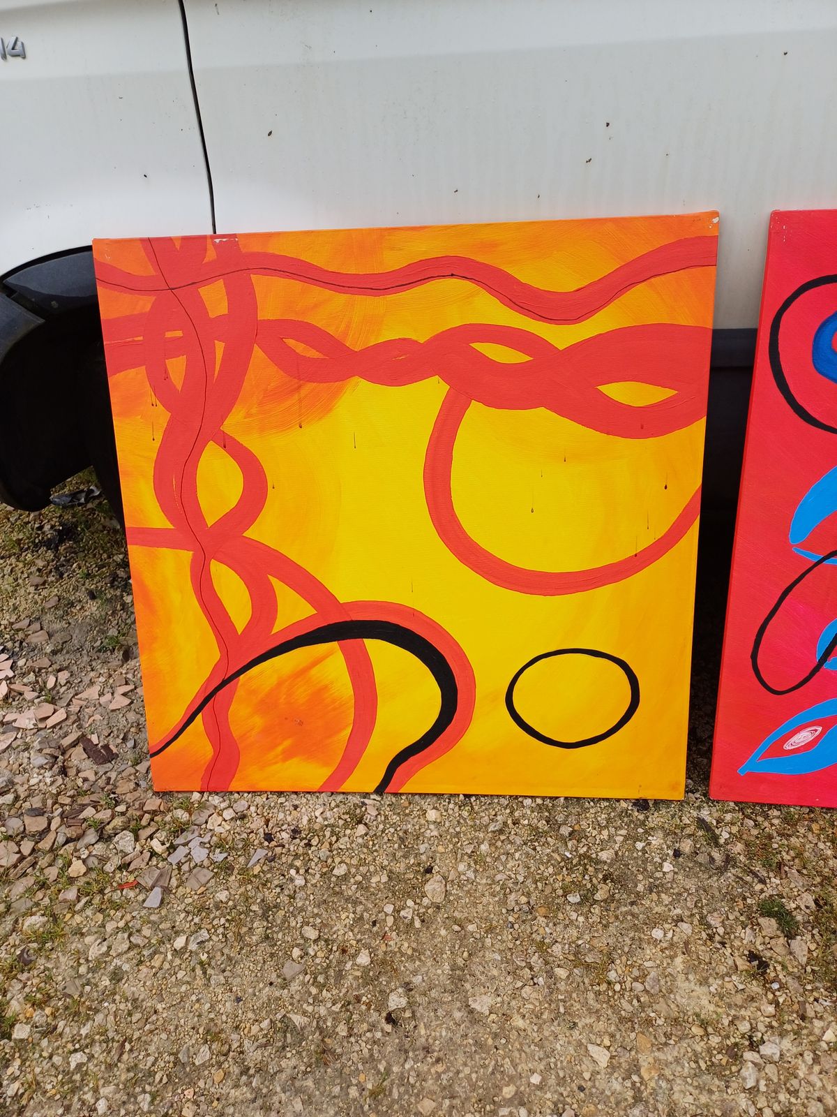 Series Of 15 Paintings By The Painter Seidel (1954) photo Art