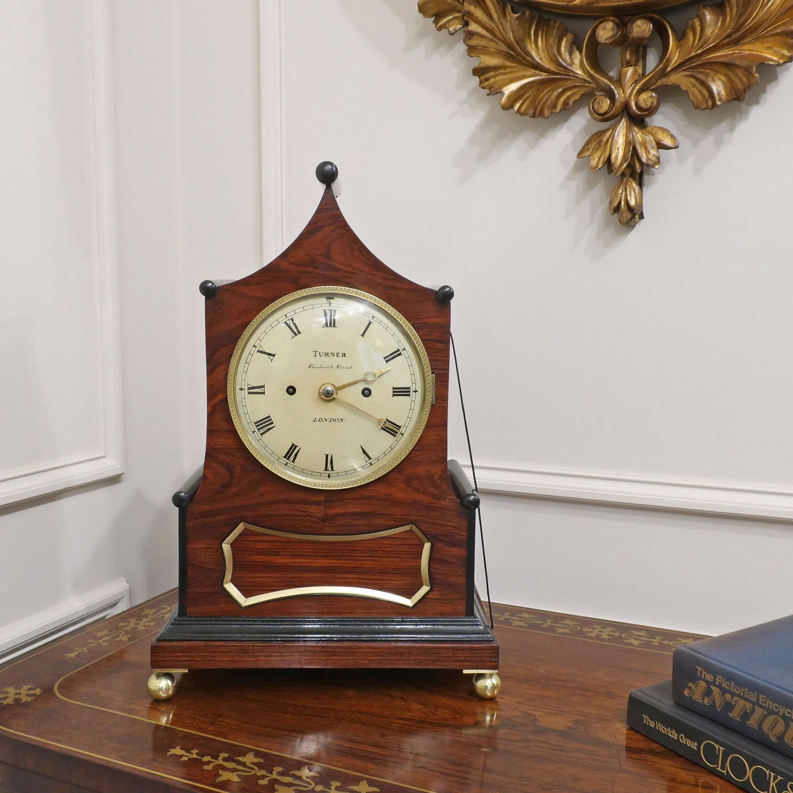 Georgian Kingwood Bracket Clock By William Turner Of London