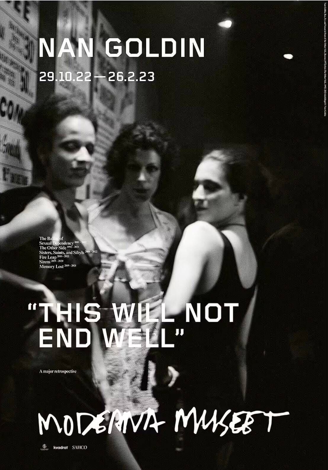 Original Nan Goldin Exhibition Poster   Bea, Ivy And Susan   Boston   Stunning Museum Print   Photography Lgbtq Drag