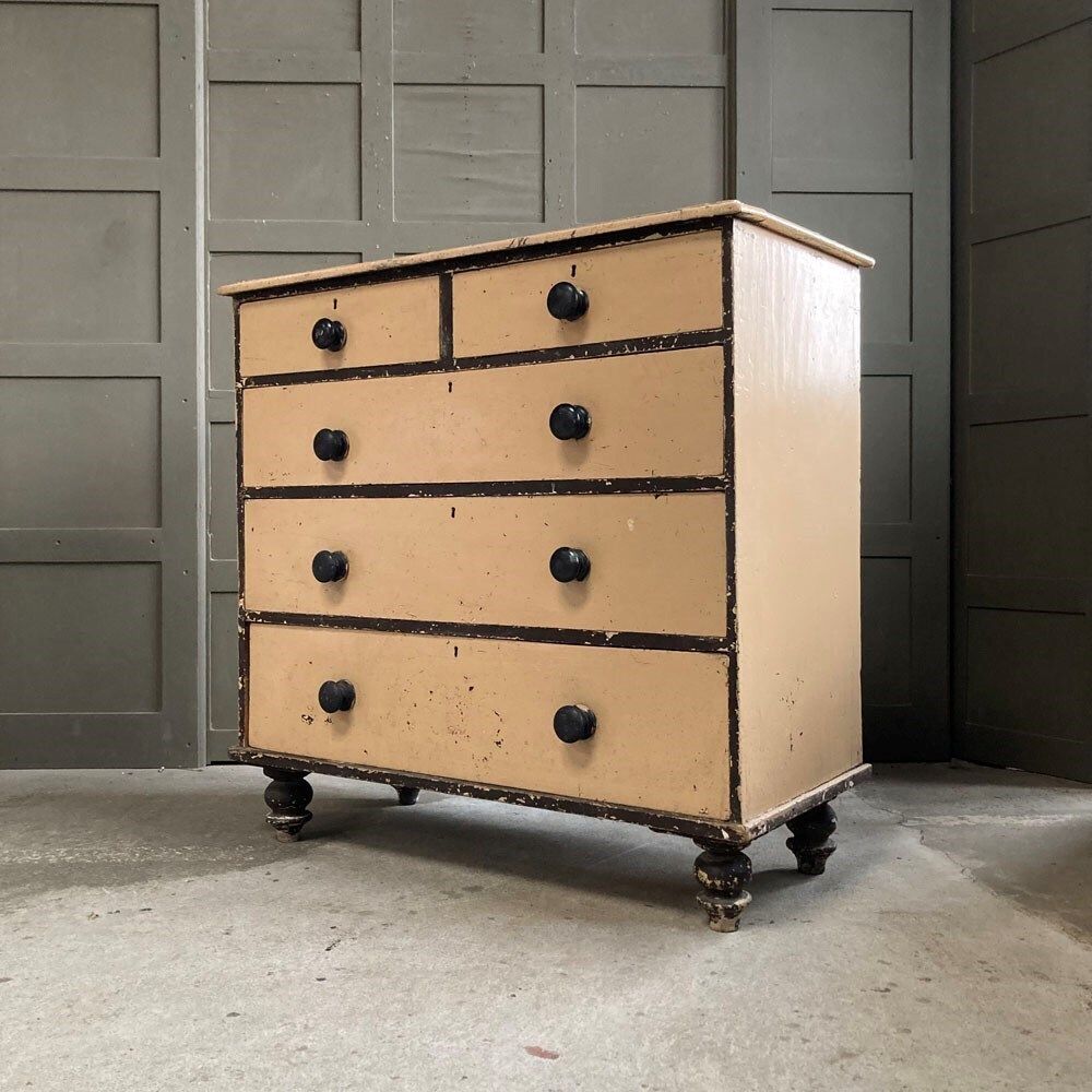 Antique Painted Pine Drawers, 1800s photo for sale