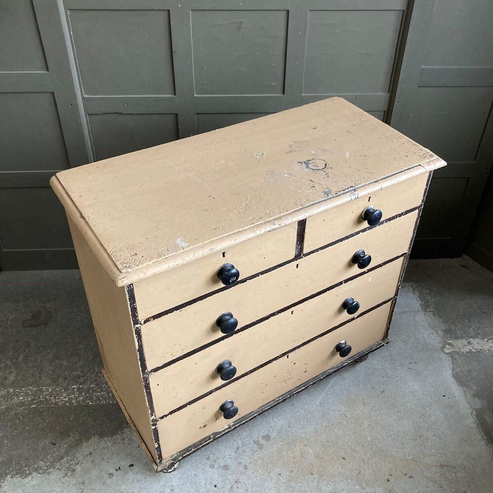 Antique Painted Pine Drawers, 1800s photo Furniture