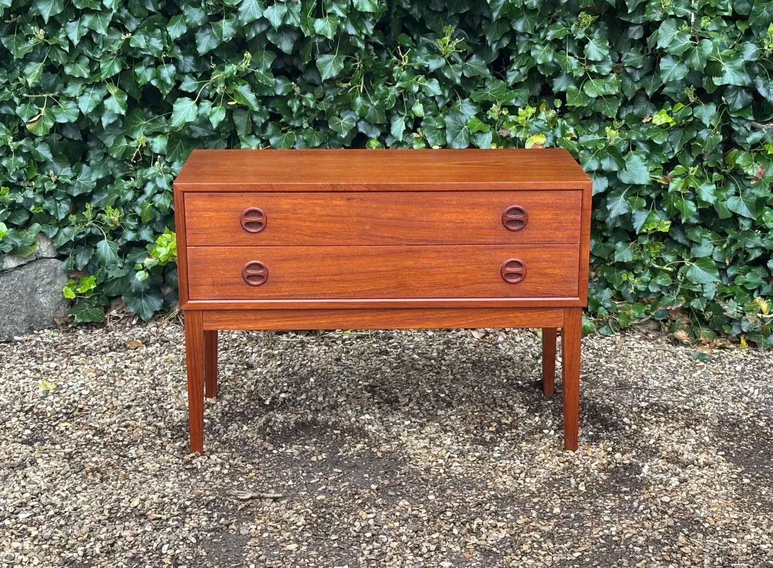 Vintage 1960’s Danish Low Chest Of Drawers