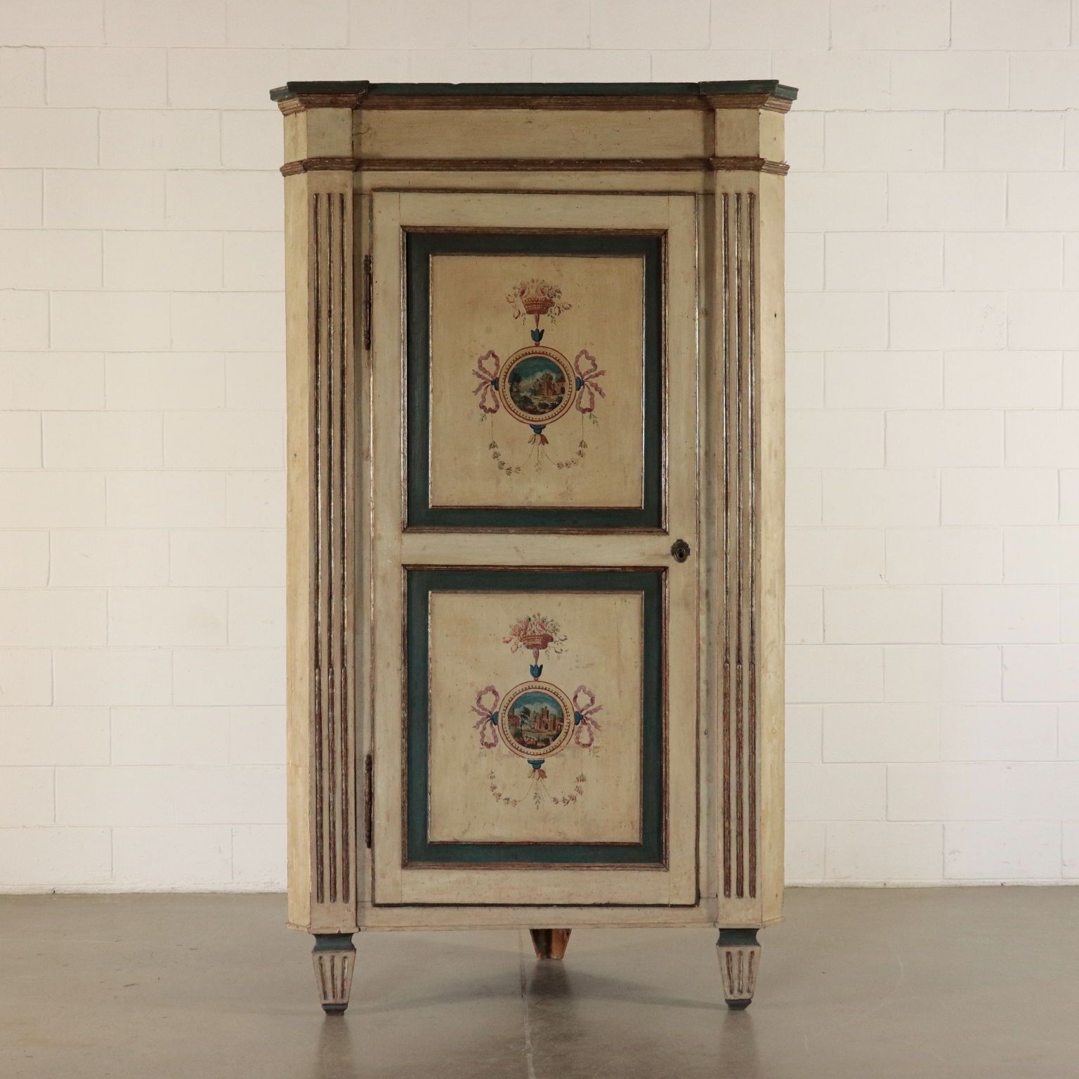 Pair Of Antique Corner Cabinets Poplar Piacenza Italy 18th Century photo 11010.0