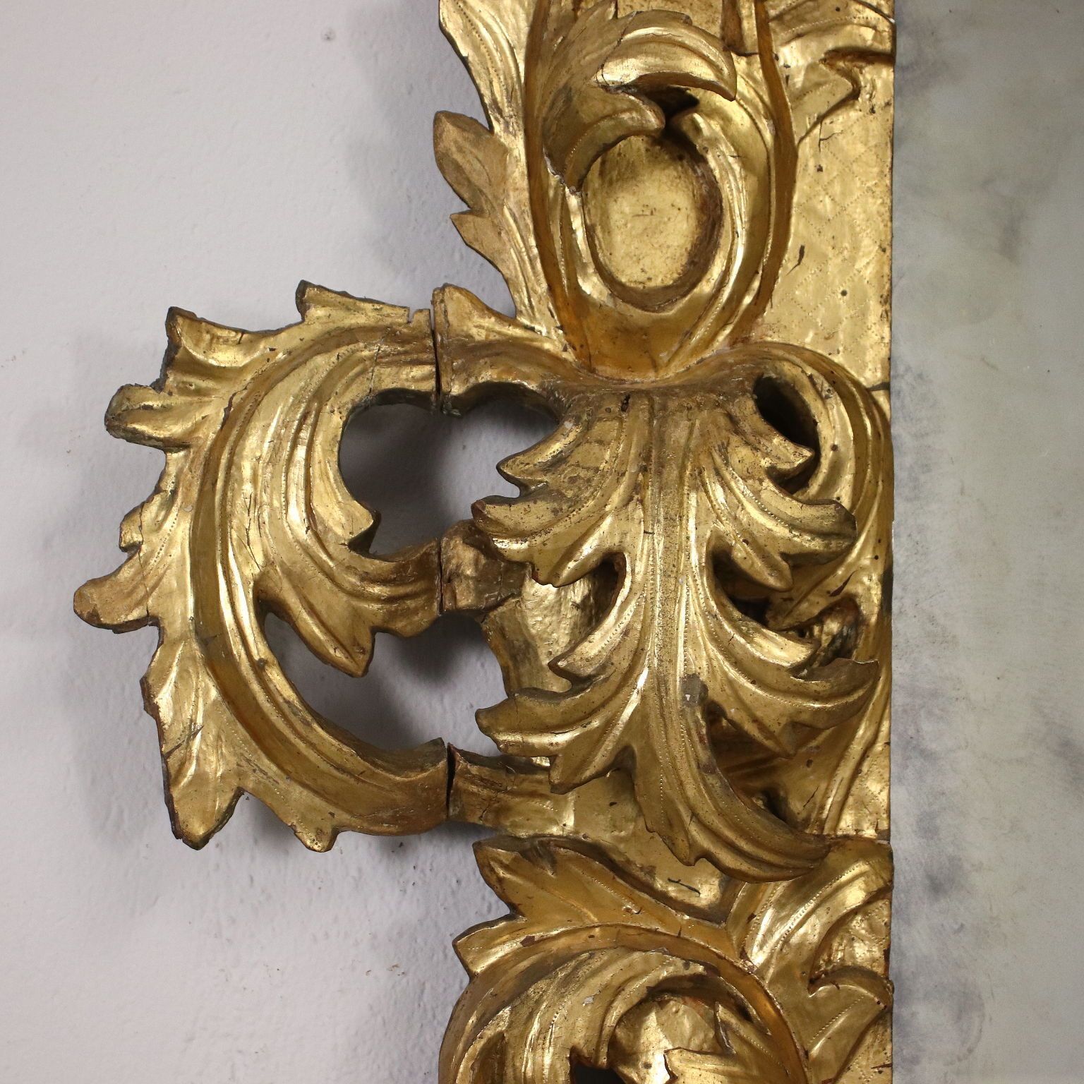 Baroque Mirror Wood Italy XVII XVIII Century photo vinterior