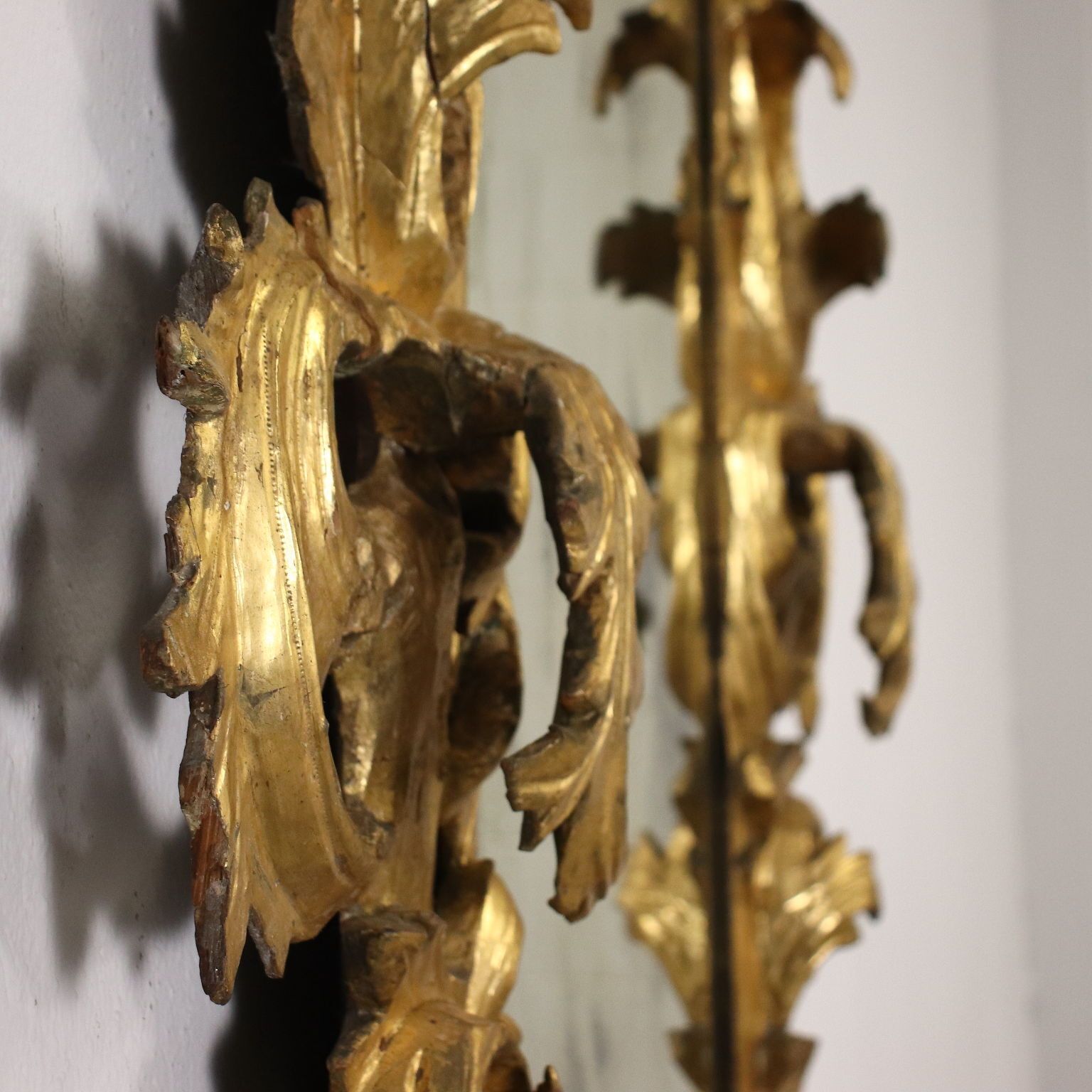 4930.0 Baroque Mirror Wood Italy XVII XVIII Century photo