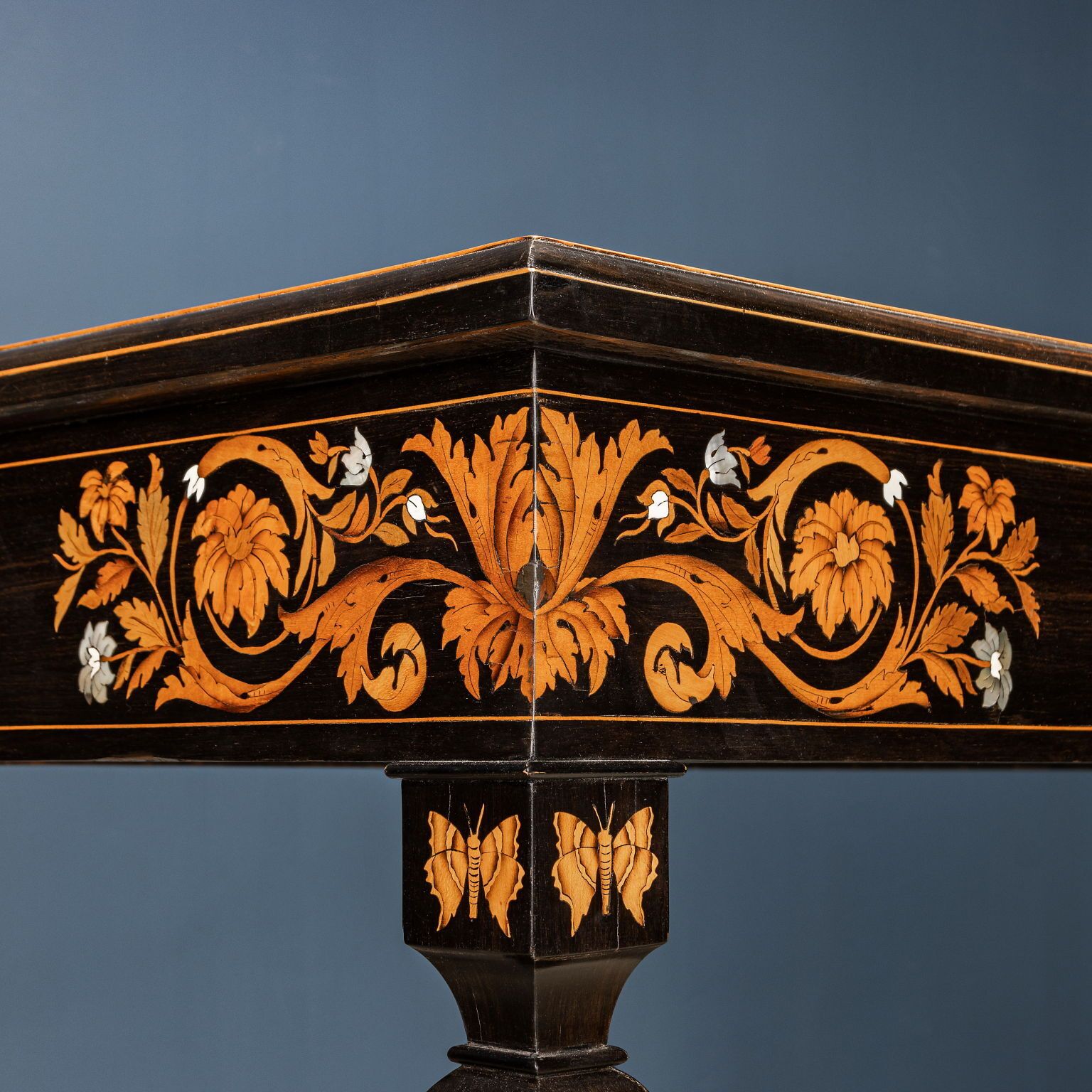 Antique Table Attr. To Luigi And Angiolo Falcini Chestnut Italy'800 photo for sale