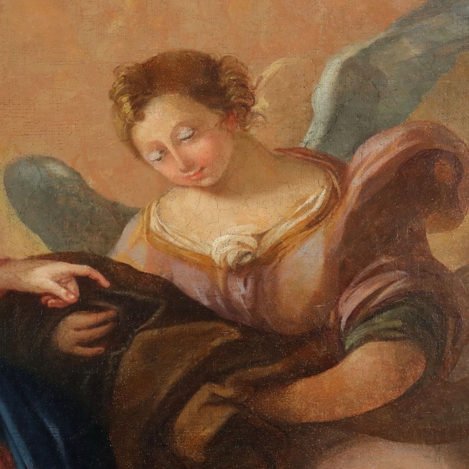 Religious Subject Oil On Canvas Italy XVII XVIII Century photo buy