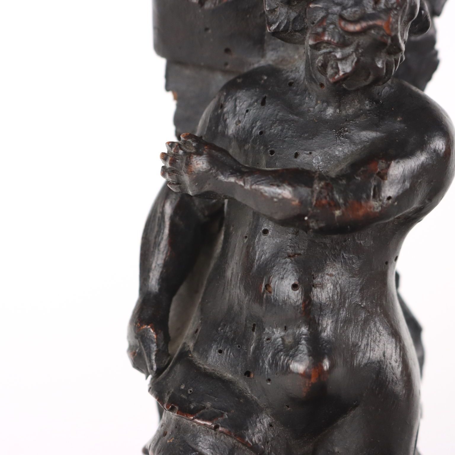 Antique Mannerist Sculpture Wood Italy XVI XVII Century photo 680.0