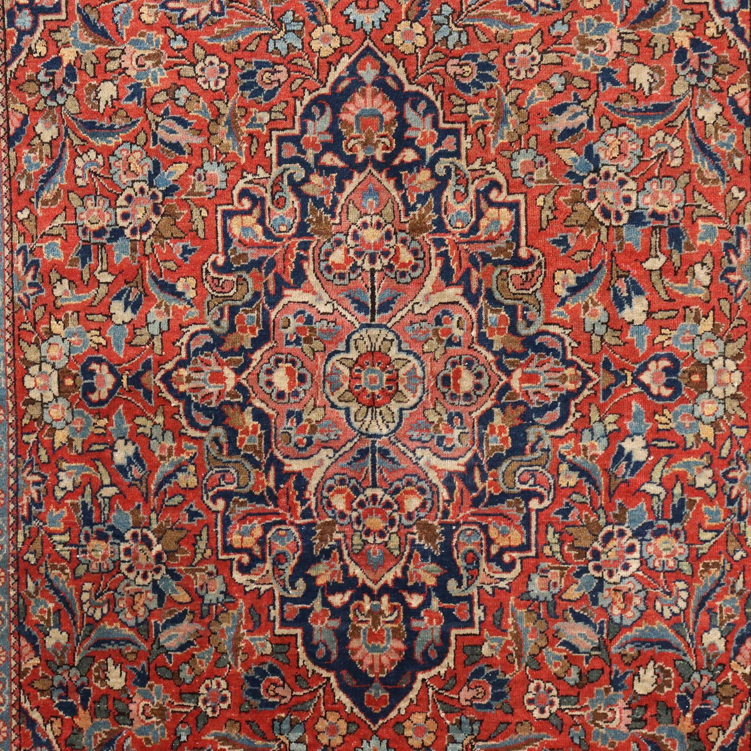 Antique Asian Carpet Cotton Wool Thin Knot 81 X 51 In photo for sale