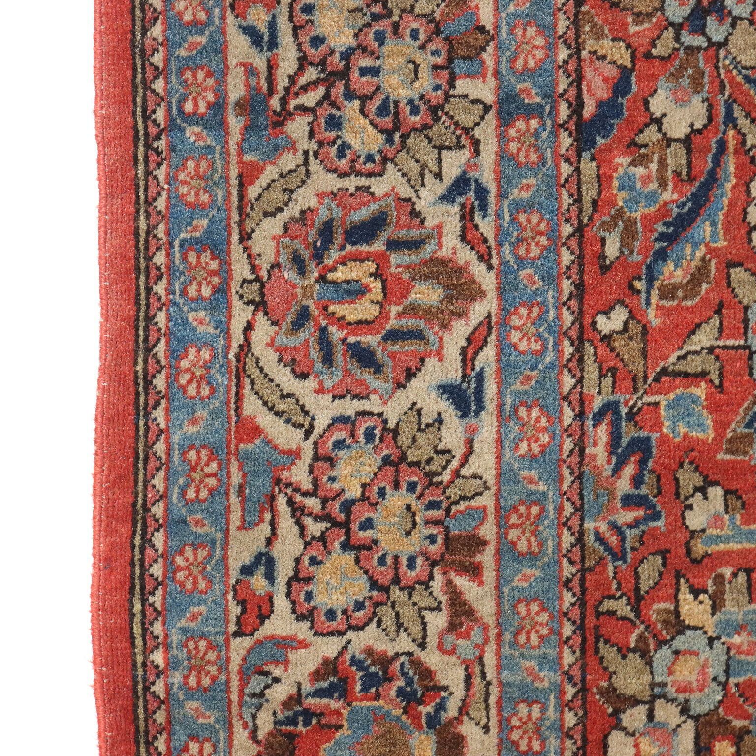 Antique Asian Carpet Cotton Wool Thin Knot 81 X 51 In photo vinterior
