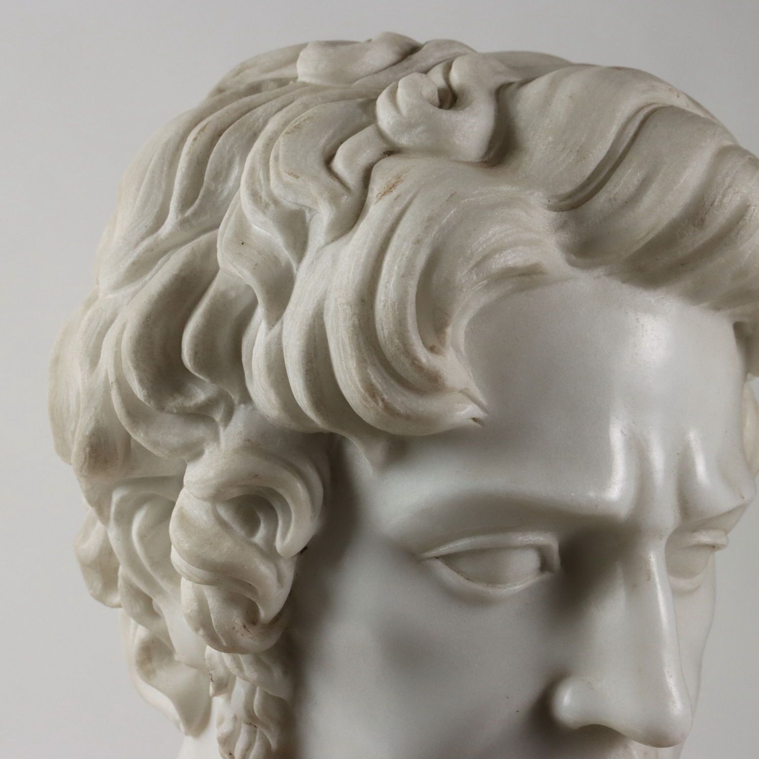 Bust Of A Roman Emperor White Marble Italy XX Century photo 4330.0