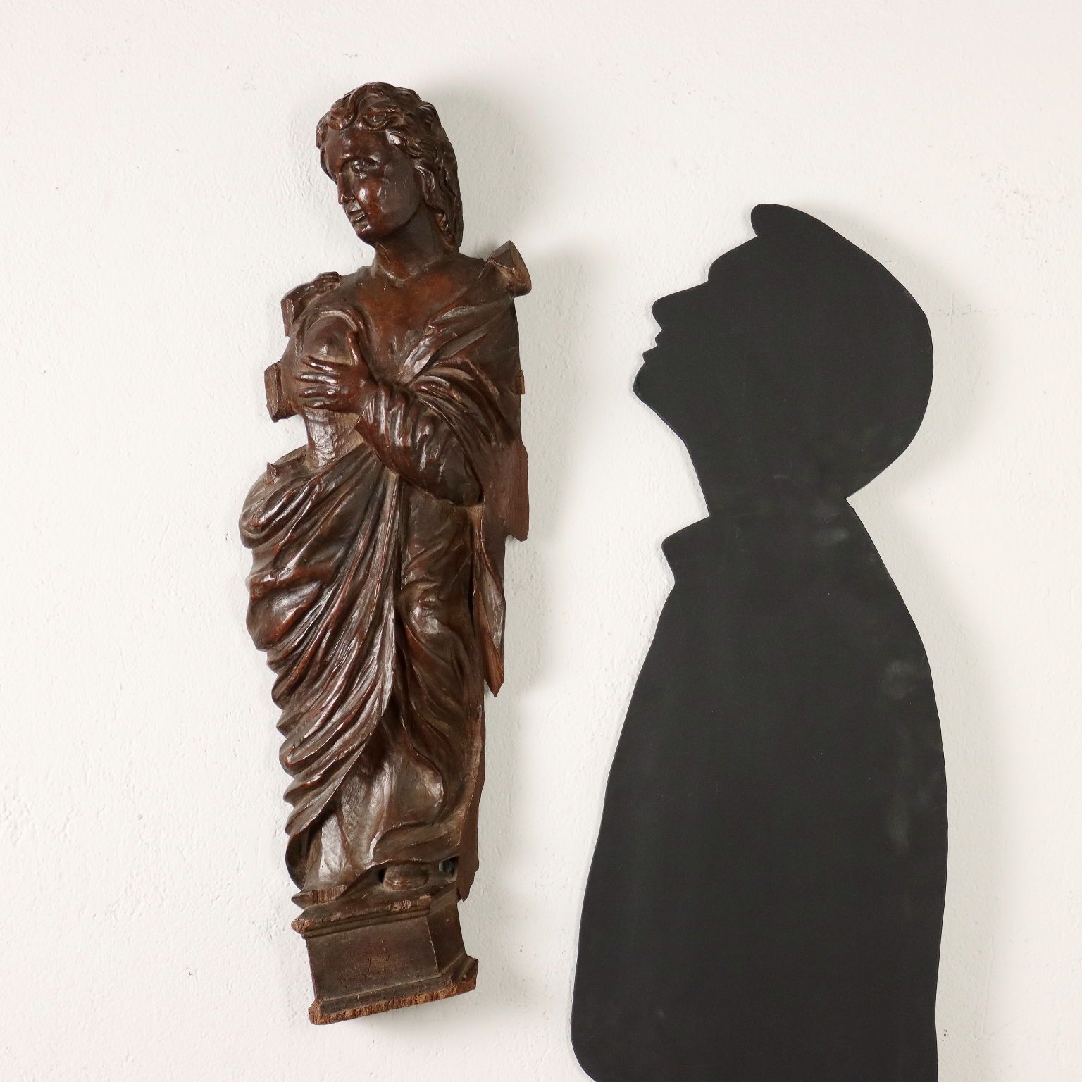 Sculpture Late Mannerism Walnut Italy XVII Century photo furniture