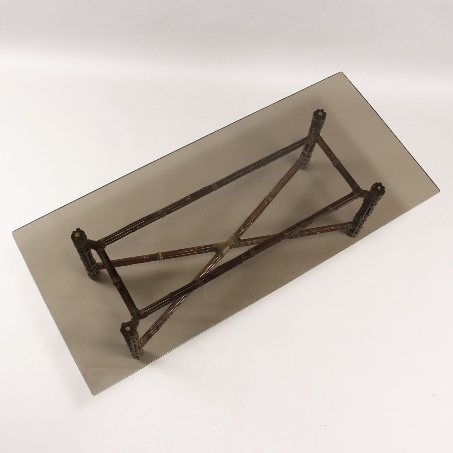 Vintage Coffee Table Design L. Levi Mcguire Bamboo Italy 1980s photo vintage