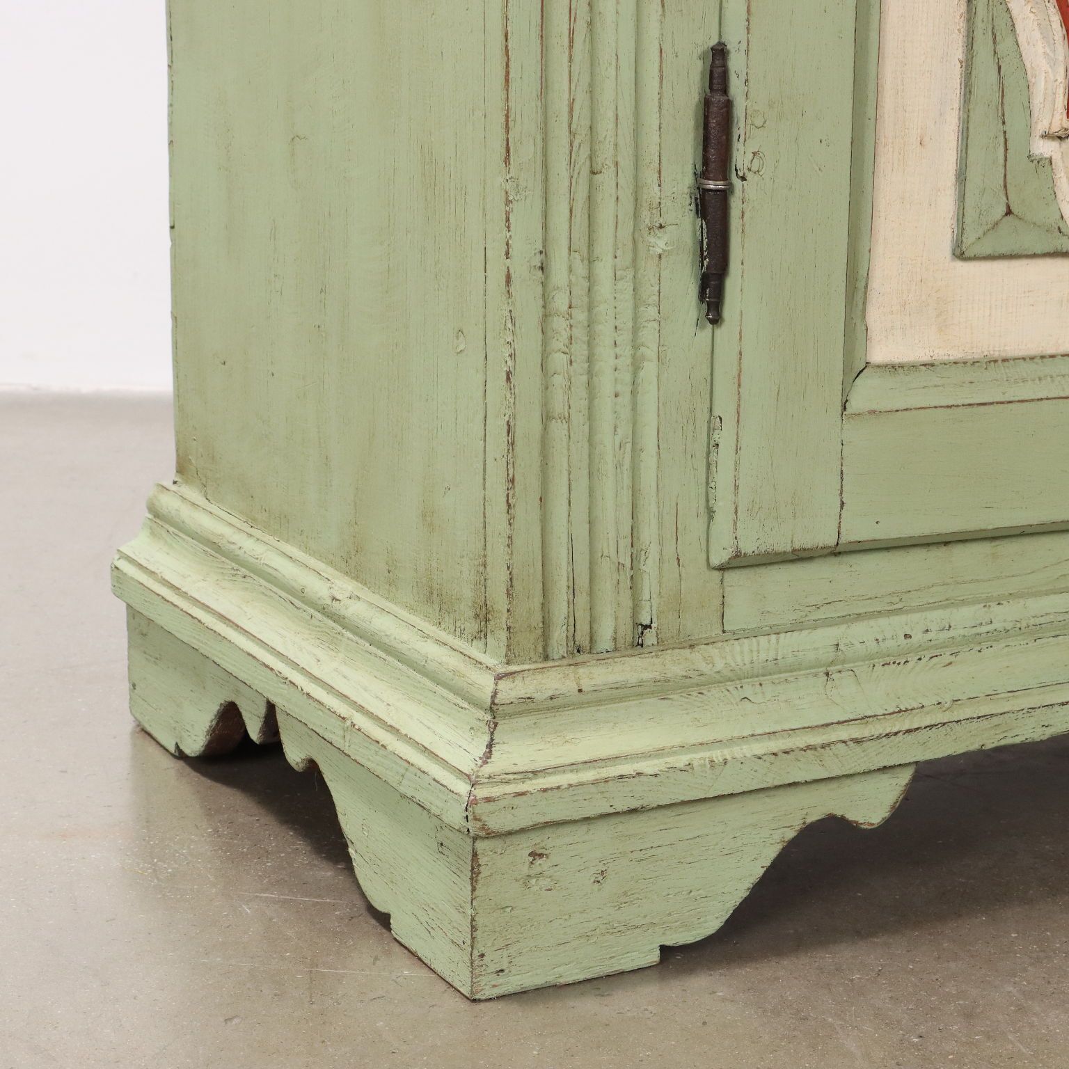 Furniture Ancien Double Top Cupboard Baroque Fir Italy XX Century photo