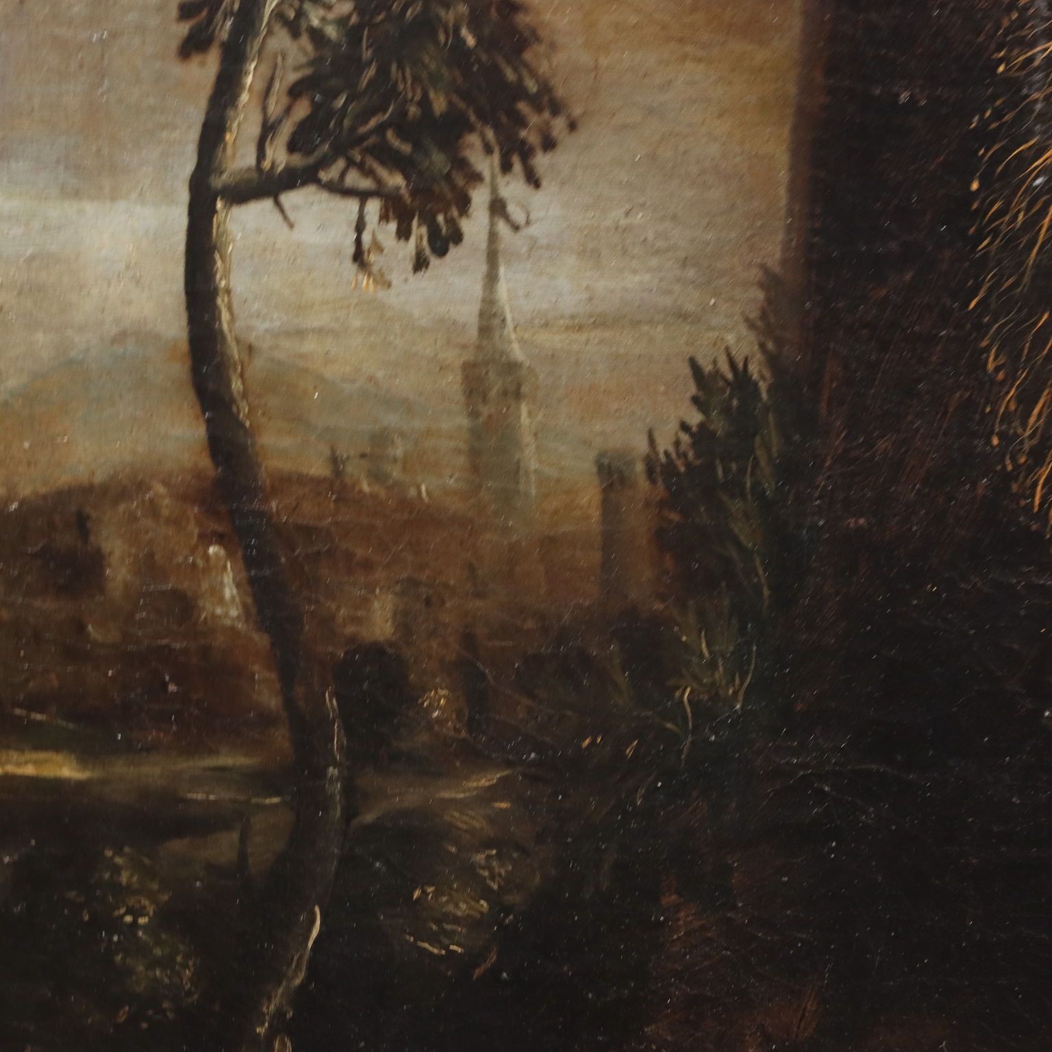Ancient Painting Still Life With Flowers And Birds Oil On Canvas '600 photo vintage
