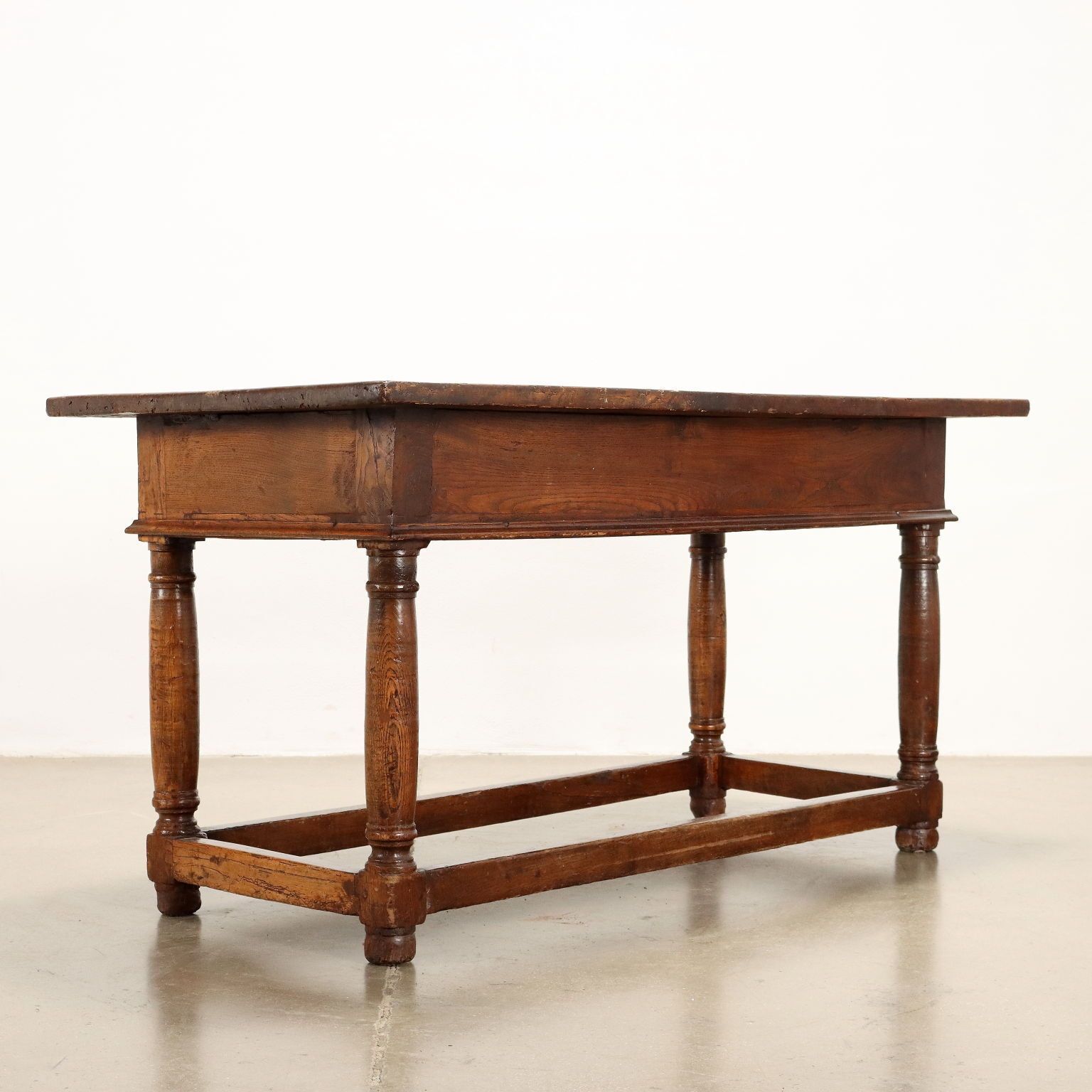 photo for sale Antique Table Early XVIII Century Chestnut Shaped Feet Drawers