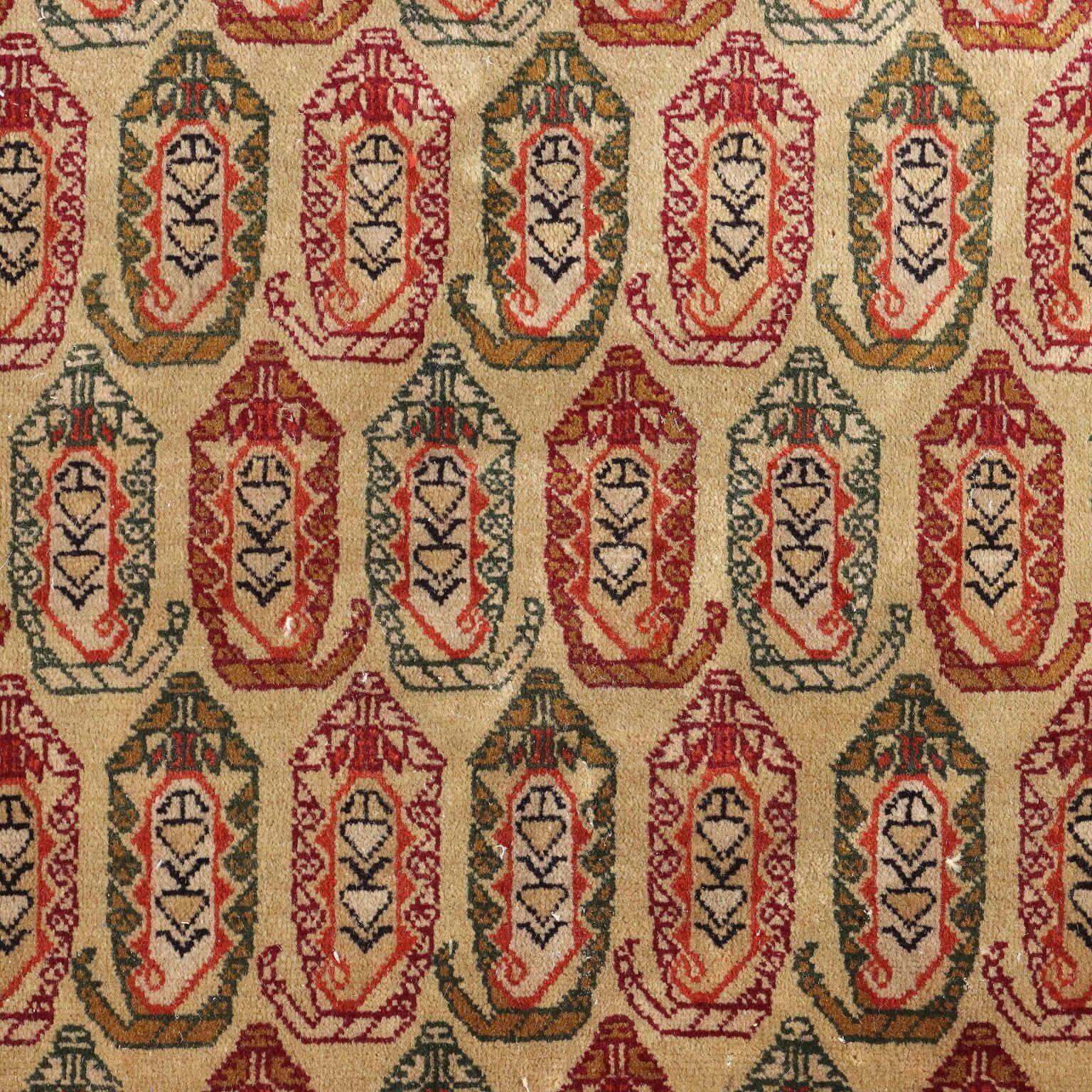Antique Shirvan Carpet Wool Thin Knot Russia 111 X 71 In photo for sale