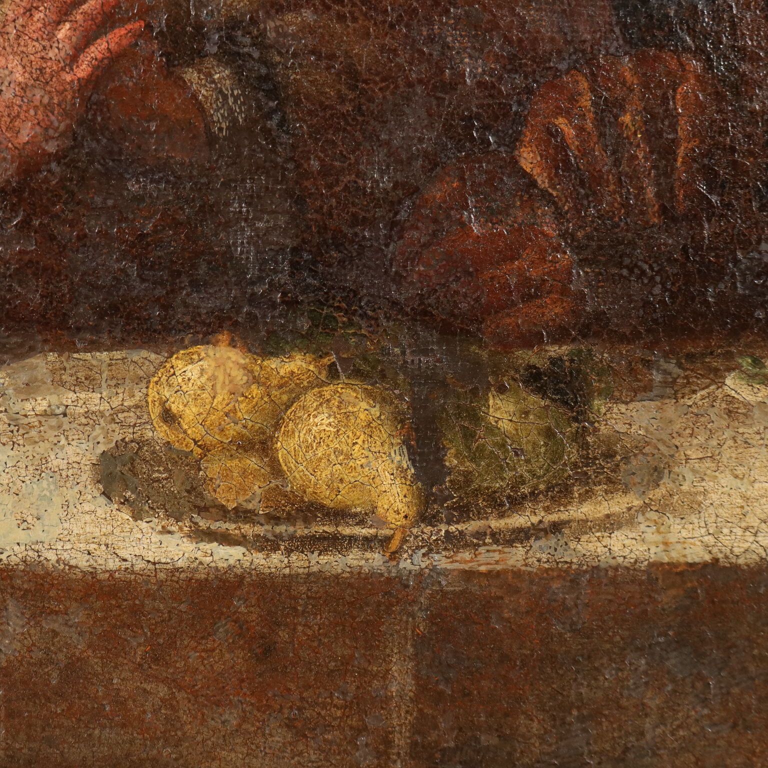 Antique Painting With The Holy Family Oil On Canvas '600 photo vinterior