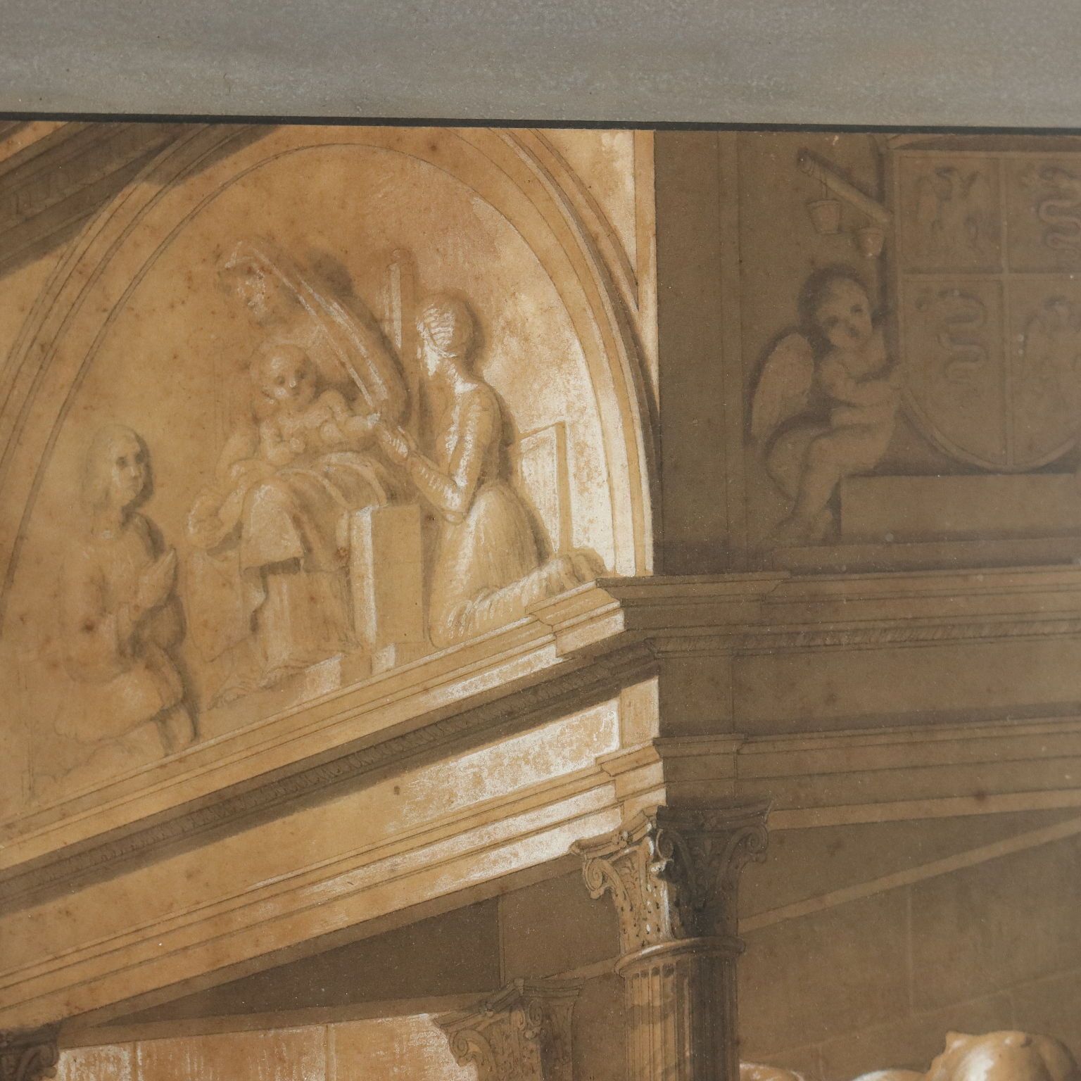 Antique Painting Ludovico Il Moro Mixed Technique XIX Century photo buy