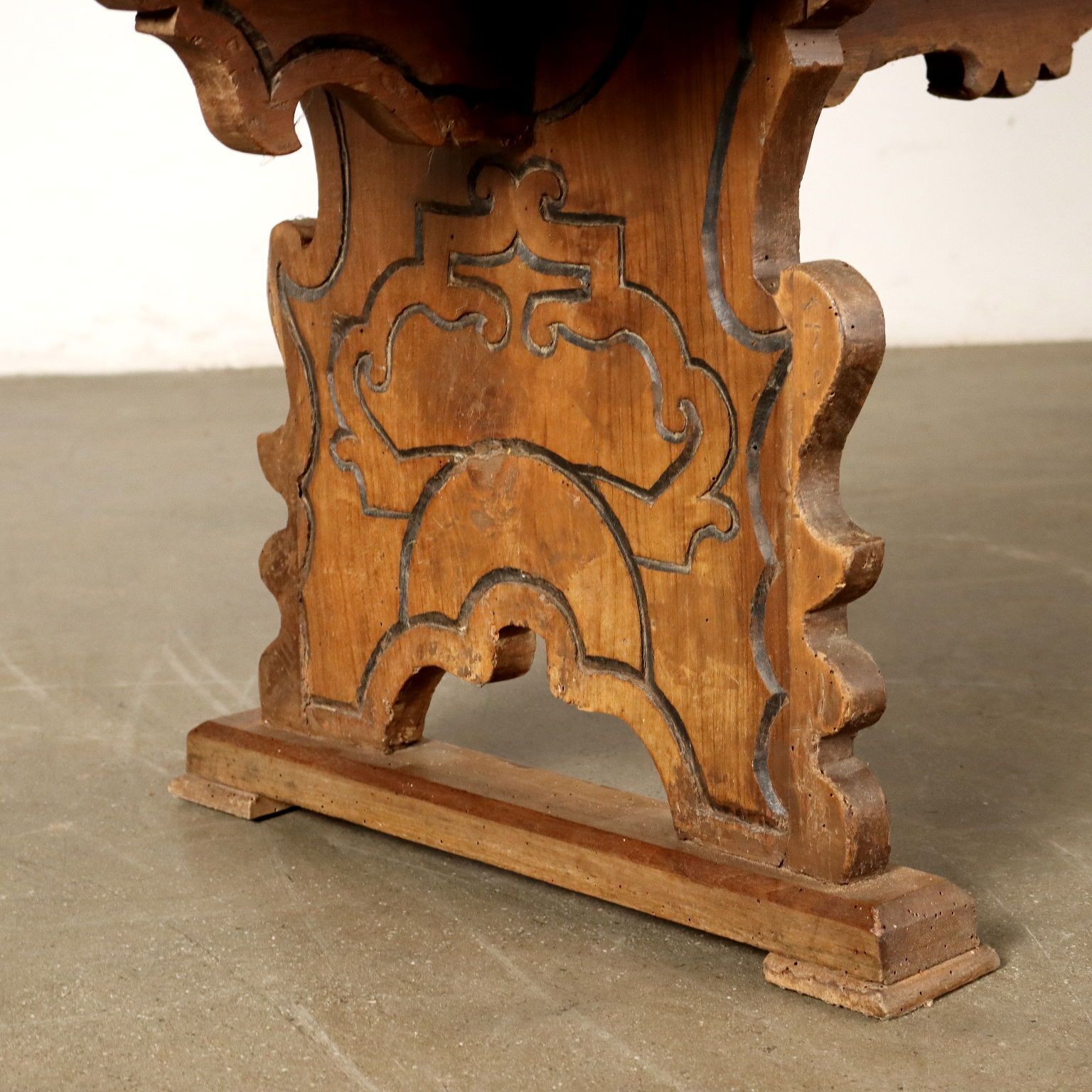 Antique Baroque Bench Walnut Italy XVIII Century photo 990.0
