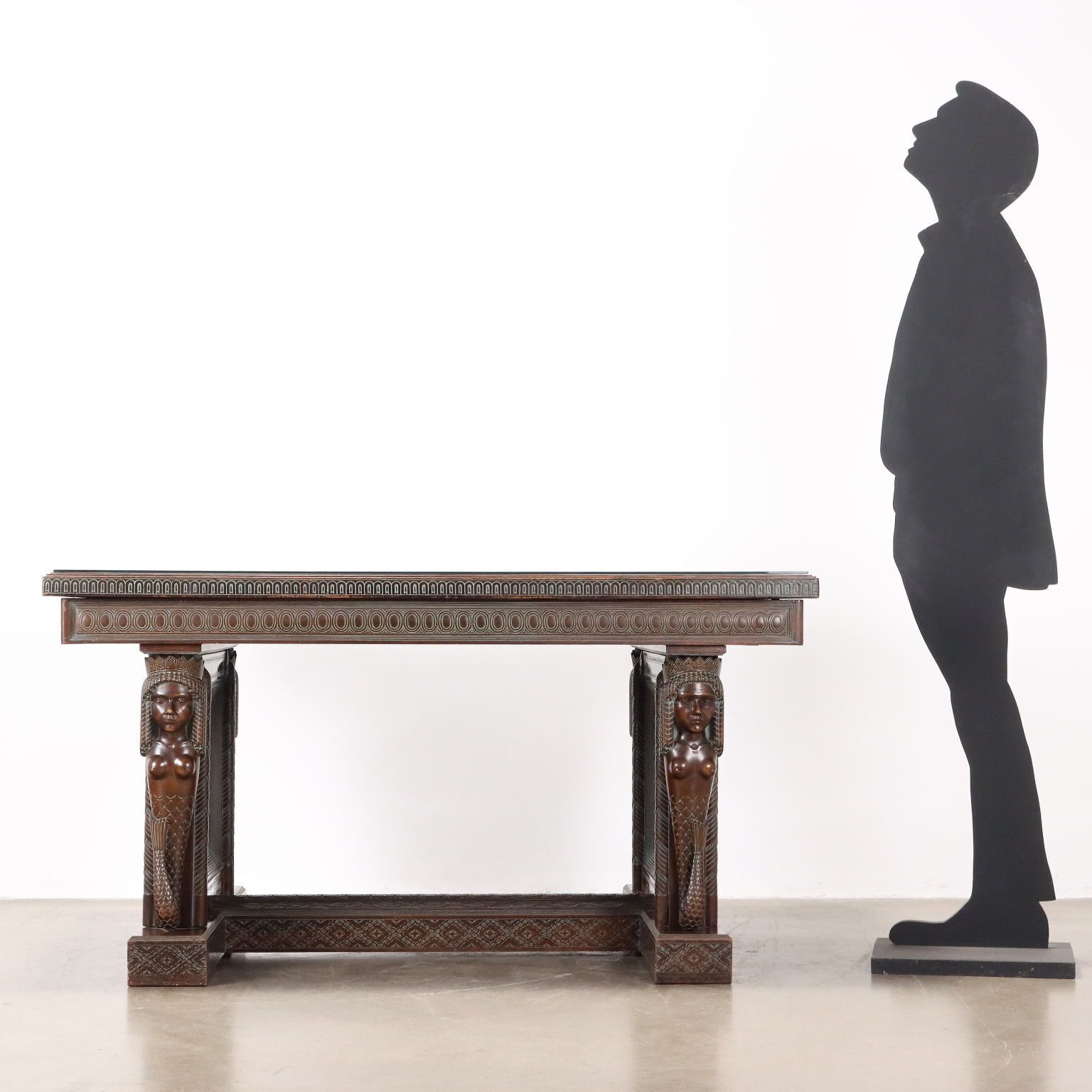 Antique Table Rino Galbiati Ethnic Style Italy XX Century photo furniture