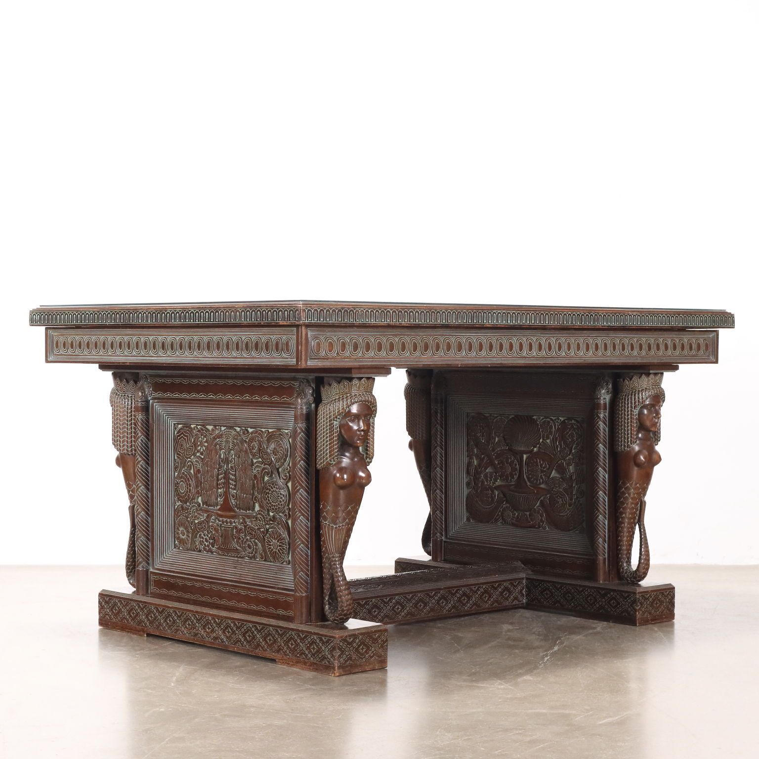 photo for sale Antique Table Rino Galbiati Ethnic Style Italy XX Century