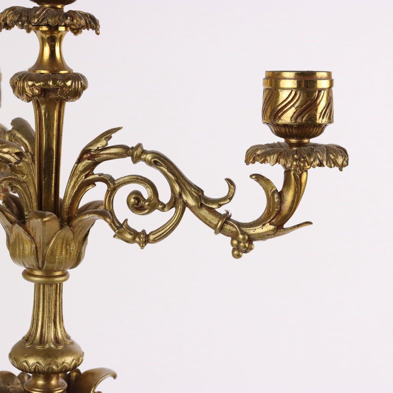 Antique Candelabra Bronze Black Marble Europe XIX Century photo Home Decor