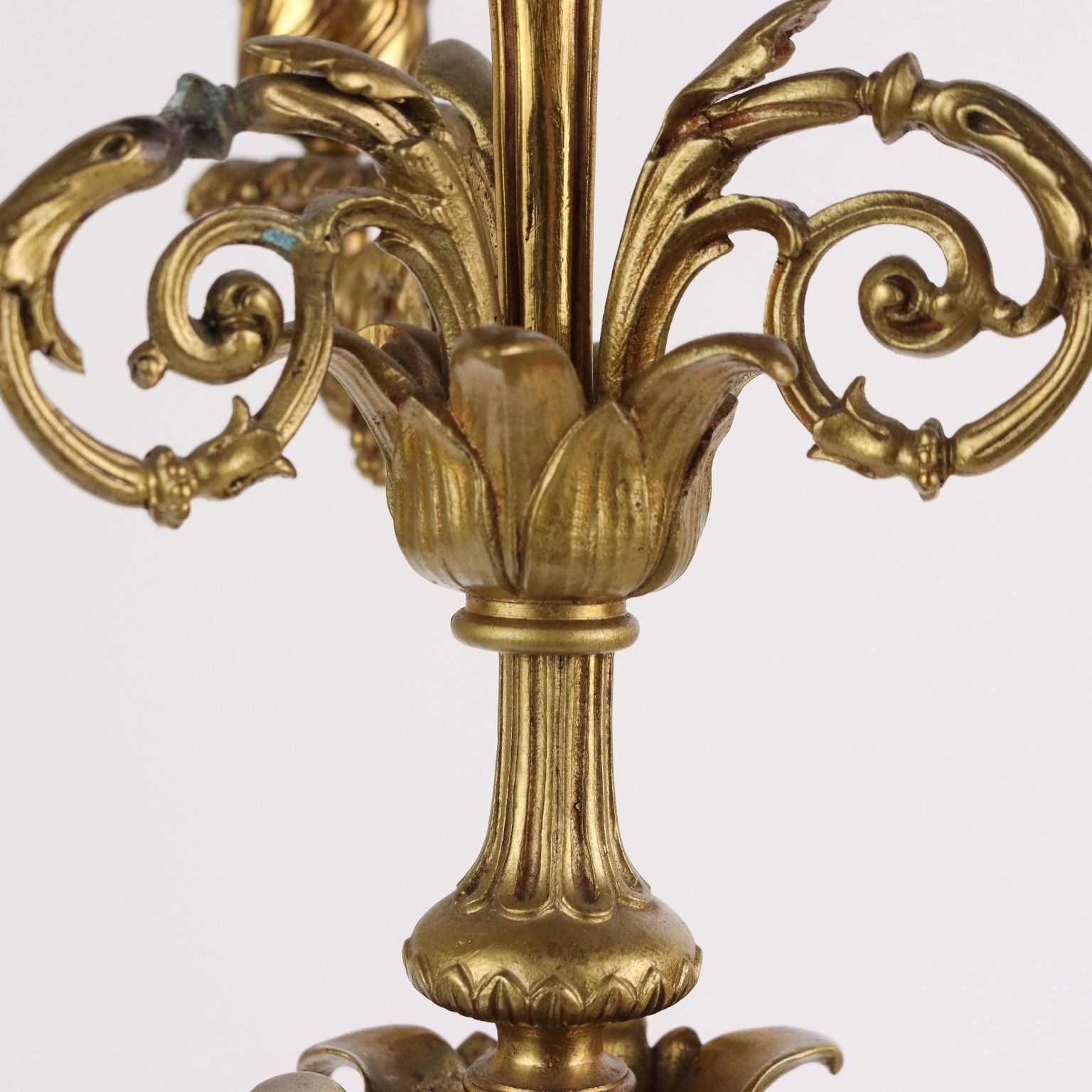 Antique Candelabra Bronze Black Marble Europe XIX Century photo 800.0