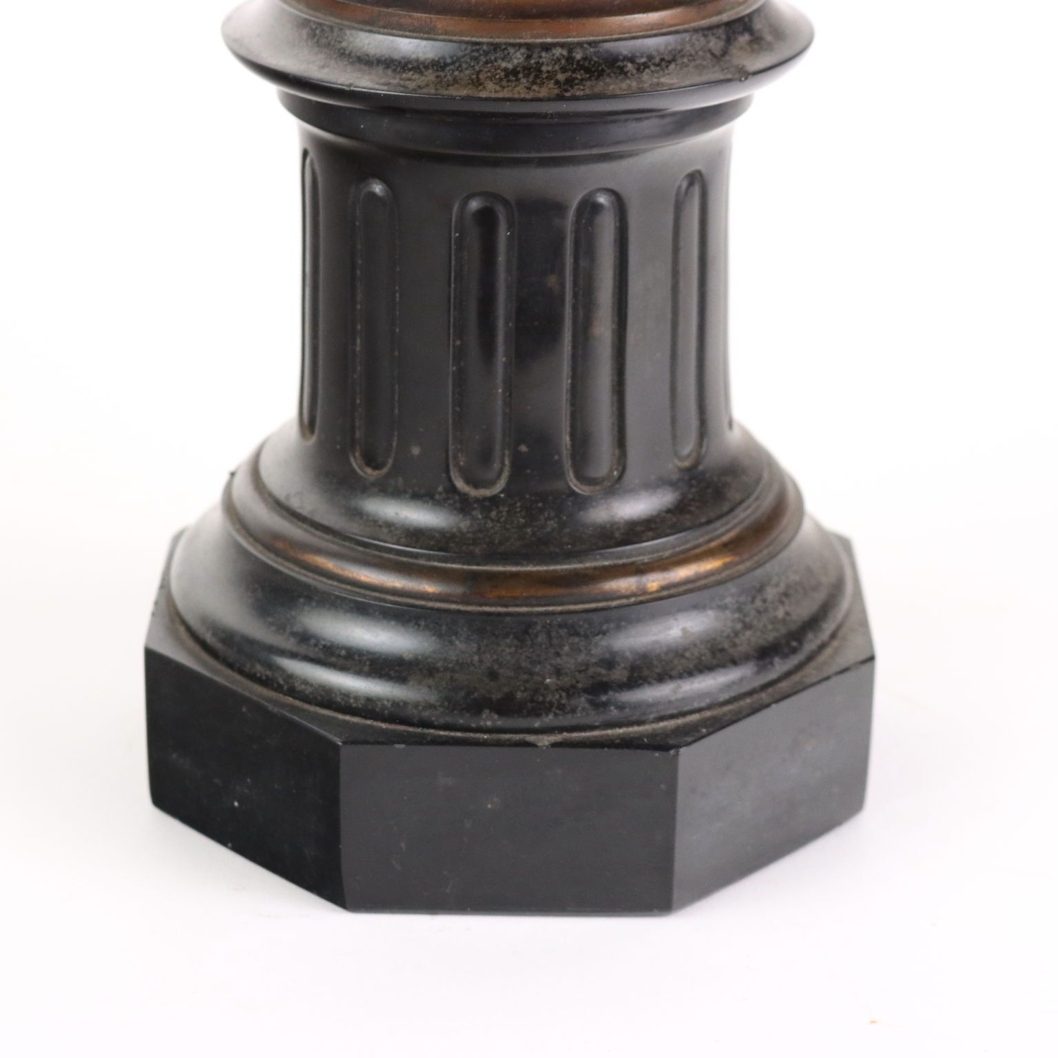 photo for sale Antique Candelabra Bronze Black Marble Europe XIX Century