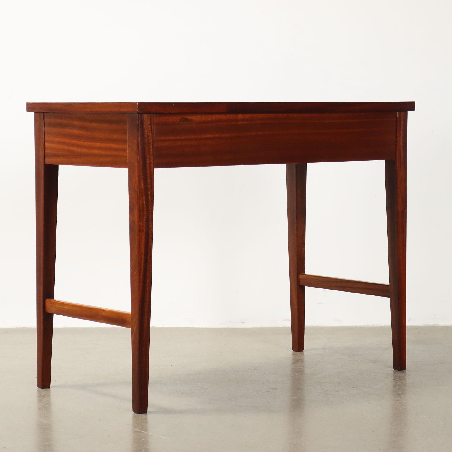 Vintage Writing Desk Laminate Mahogany Italy 1950s 60s photo buy