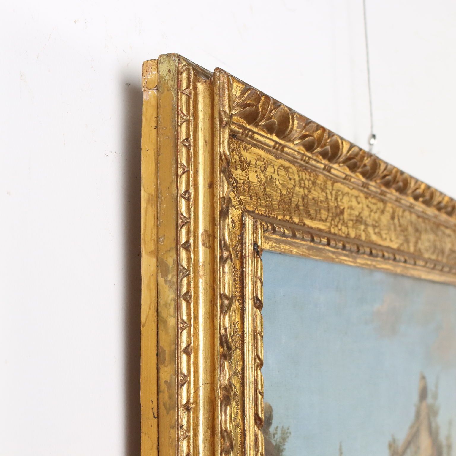 Art Antique Painting Folly Oil On Canvas Italy Late XVIII Century photo