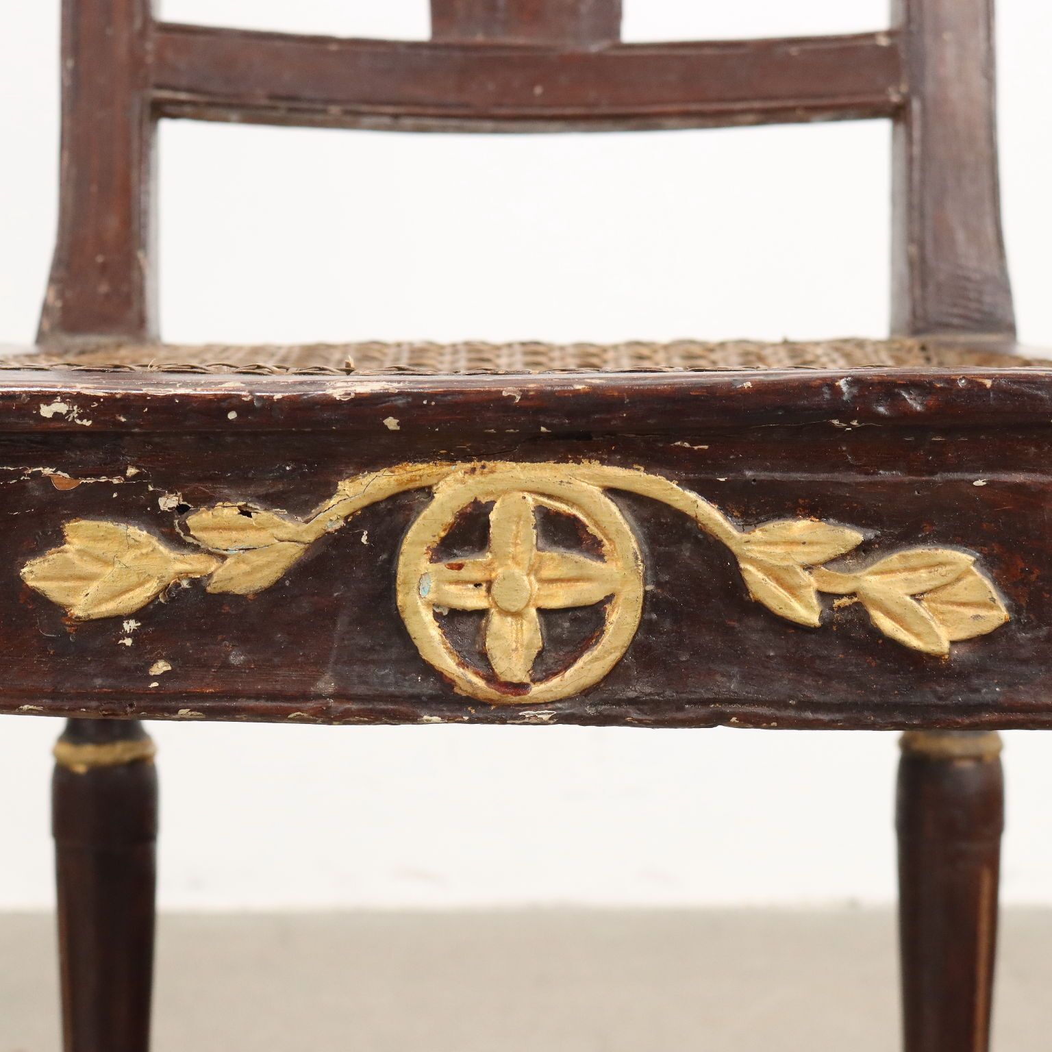 Antique Neo Classical Chairs Walnut Metal Italy XVIII Century photo 640.0
