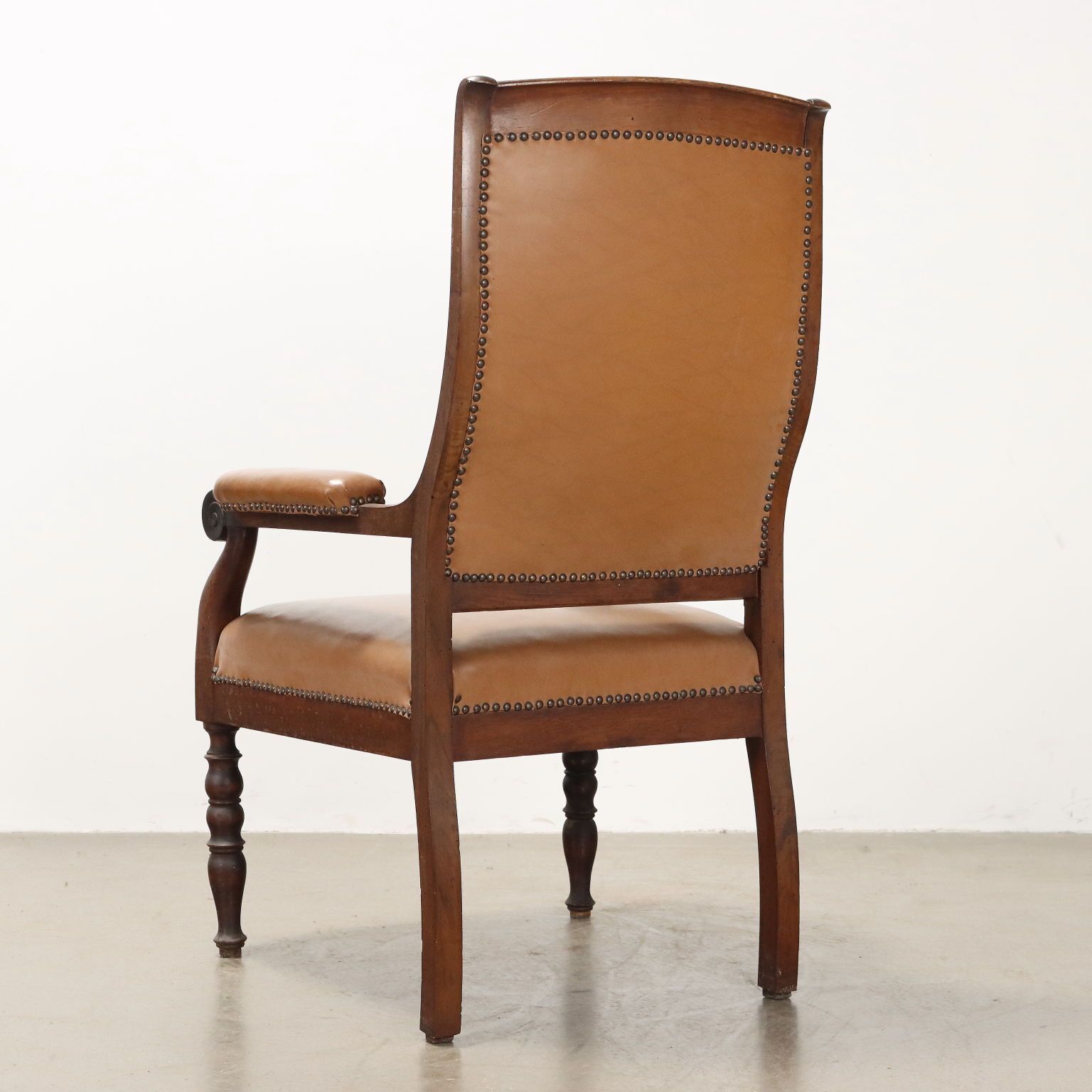 Antique Armchair Louis Philippe Walnut Italy XIX Century photo buy