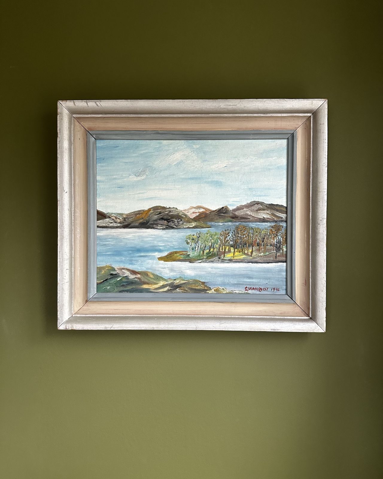Mid Century Seascape, 1940s, Vintage